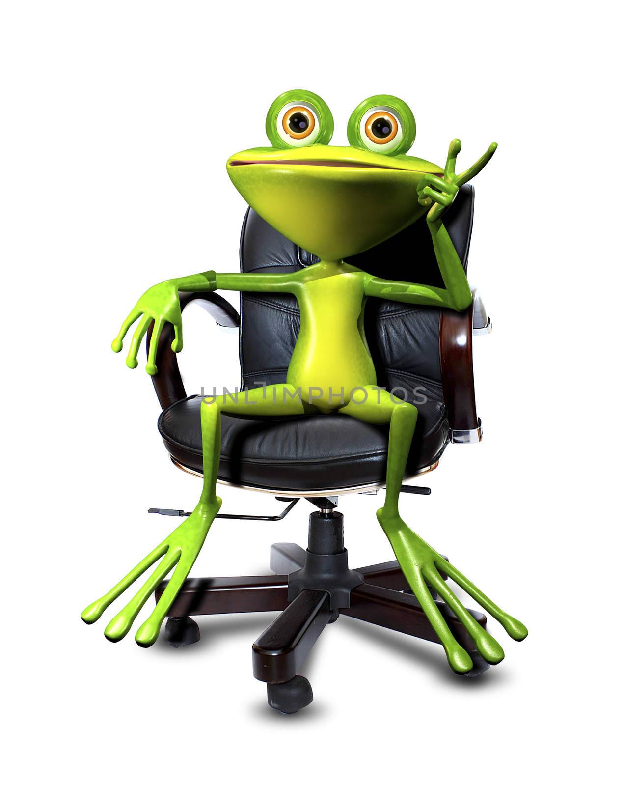 Frog in a chair by brux