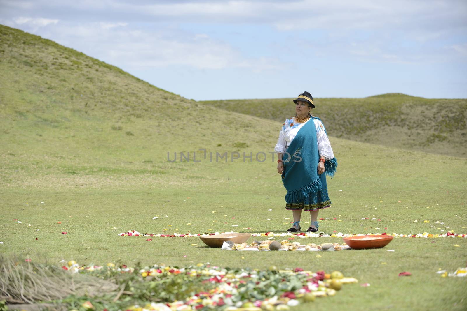 American indian woman from Andes. by kertis