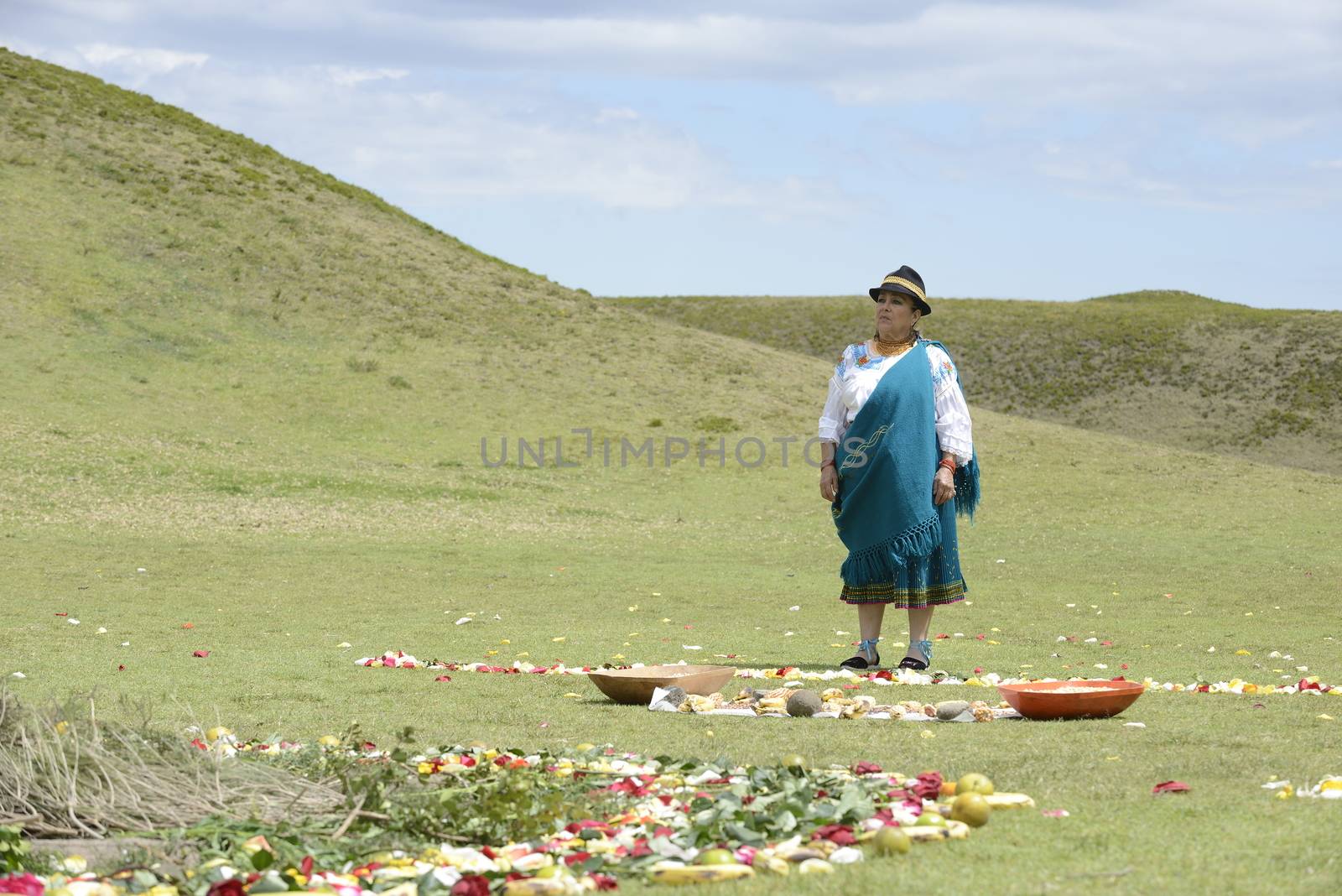 American indian woman from Andes. by kertis