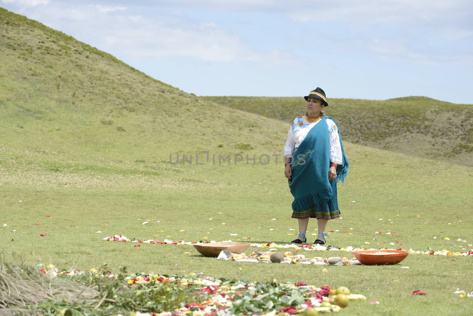 American indian woman from Andes. by kertis