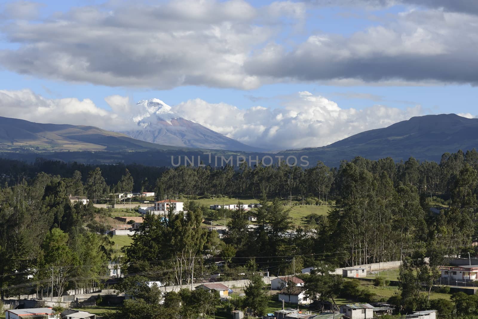 Latin American picturesque mountain view.