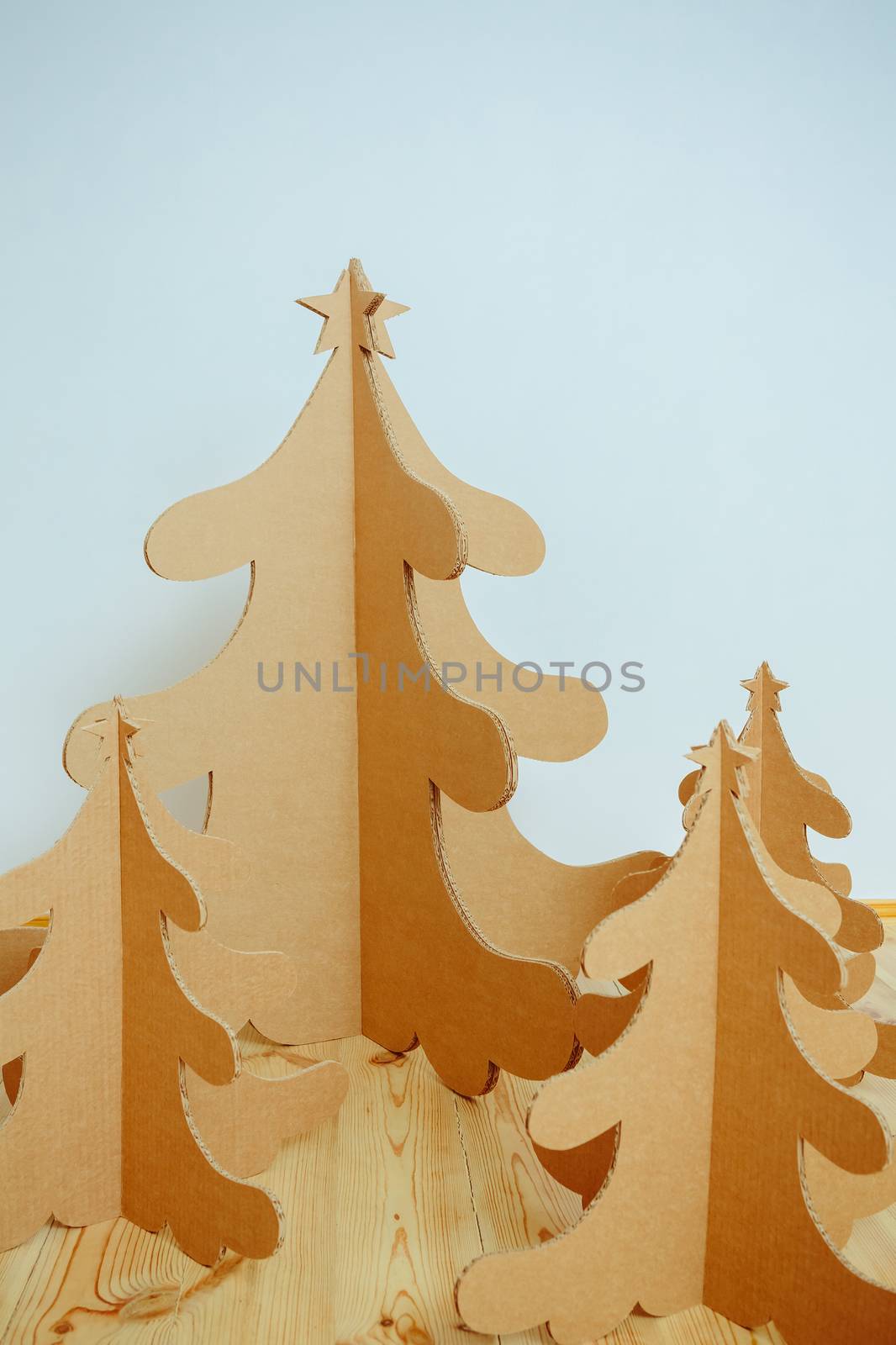 Christmas Tree Made Of Cardboard. New Year by sarymsakov