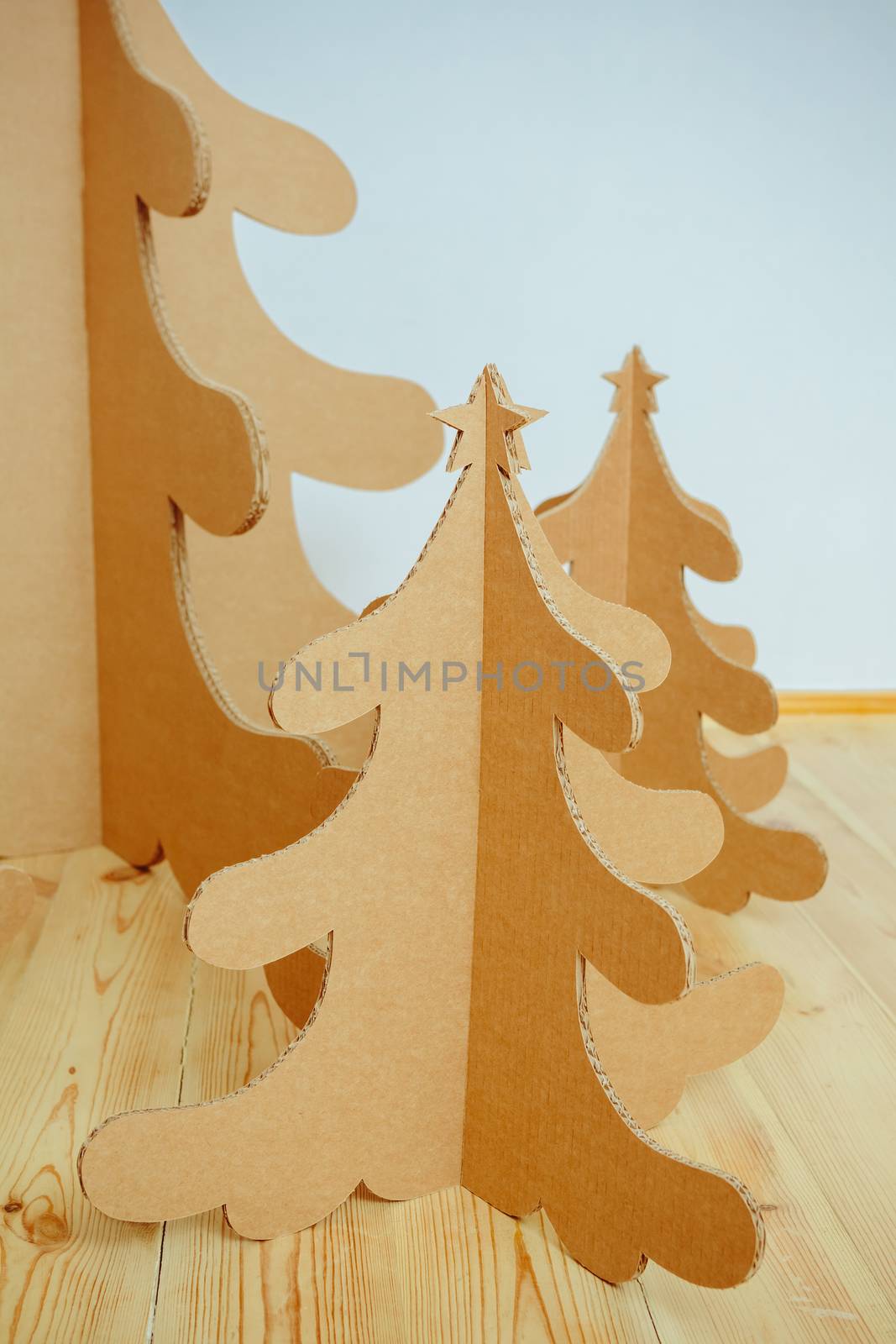 Christmas Tree Made Of Cardboard. New Year by sarymsakov