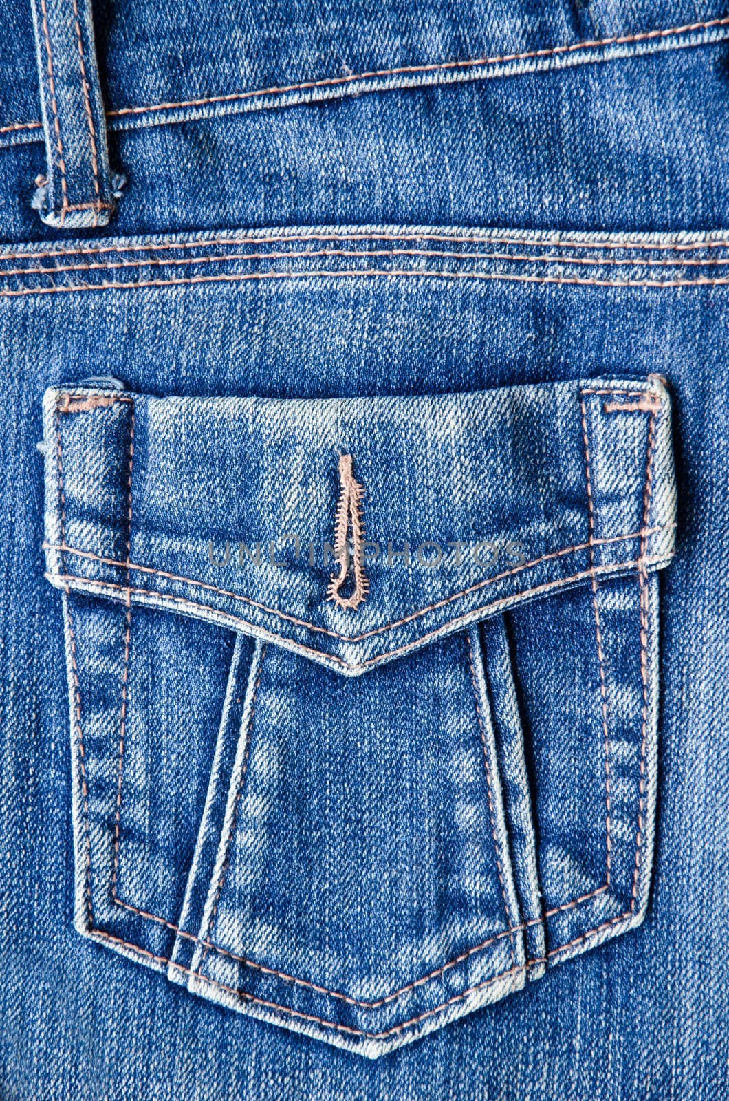 Blue jeans pocket. by Gamjai