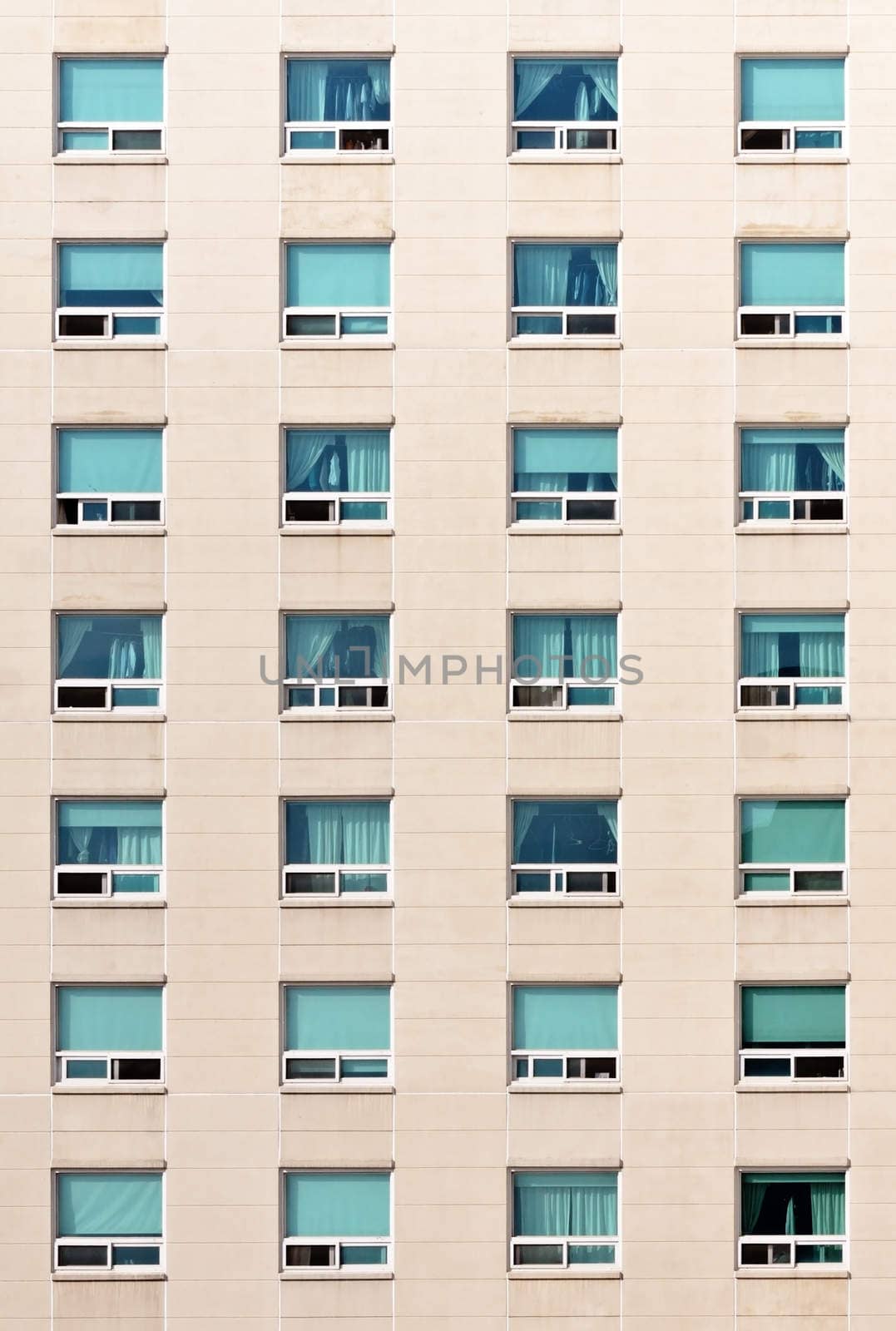 Dormitory wall with windows by dsmsoft