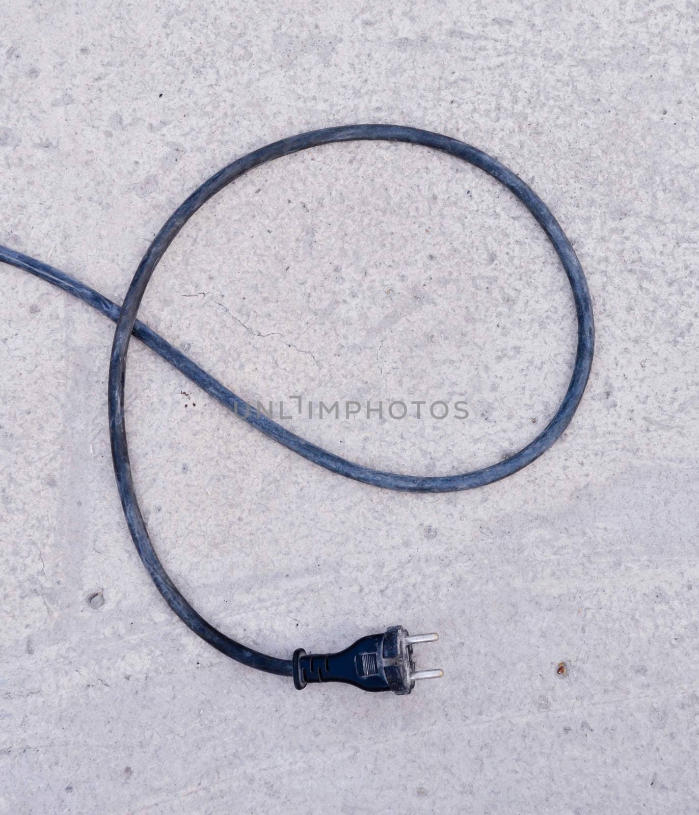 black electrical cable with plug by vlaru