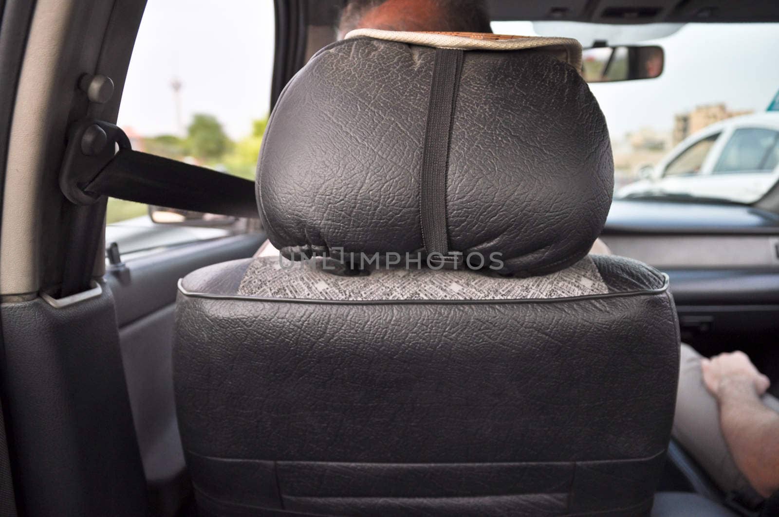 view from the rear passenger seat in a car by vlaru