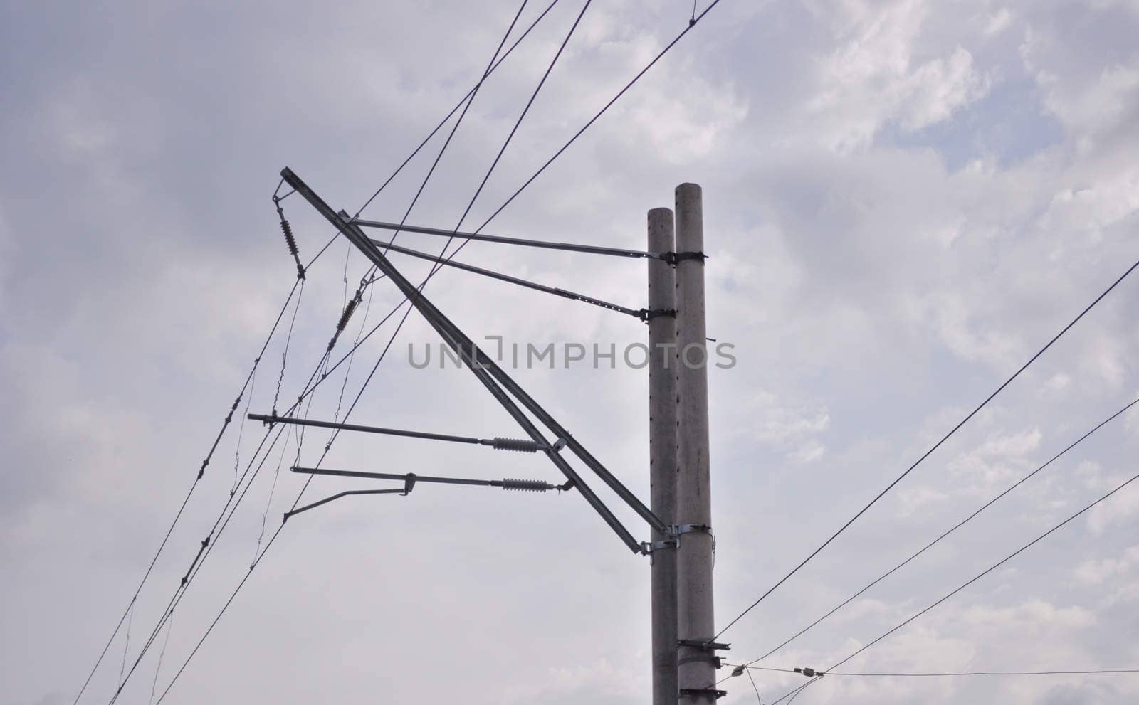 pillars and electrical wires by vlaru