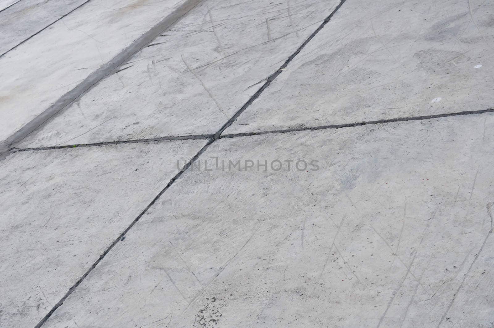 closeup of the concrete slabs