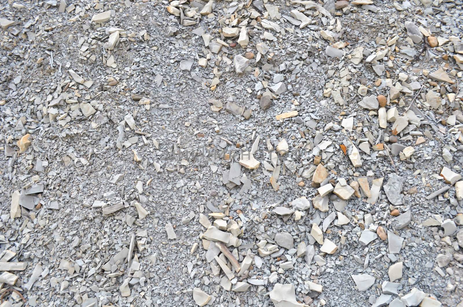 Road stone gravel texture to background