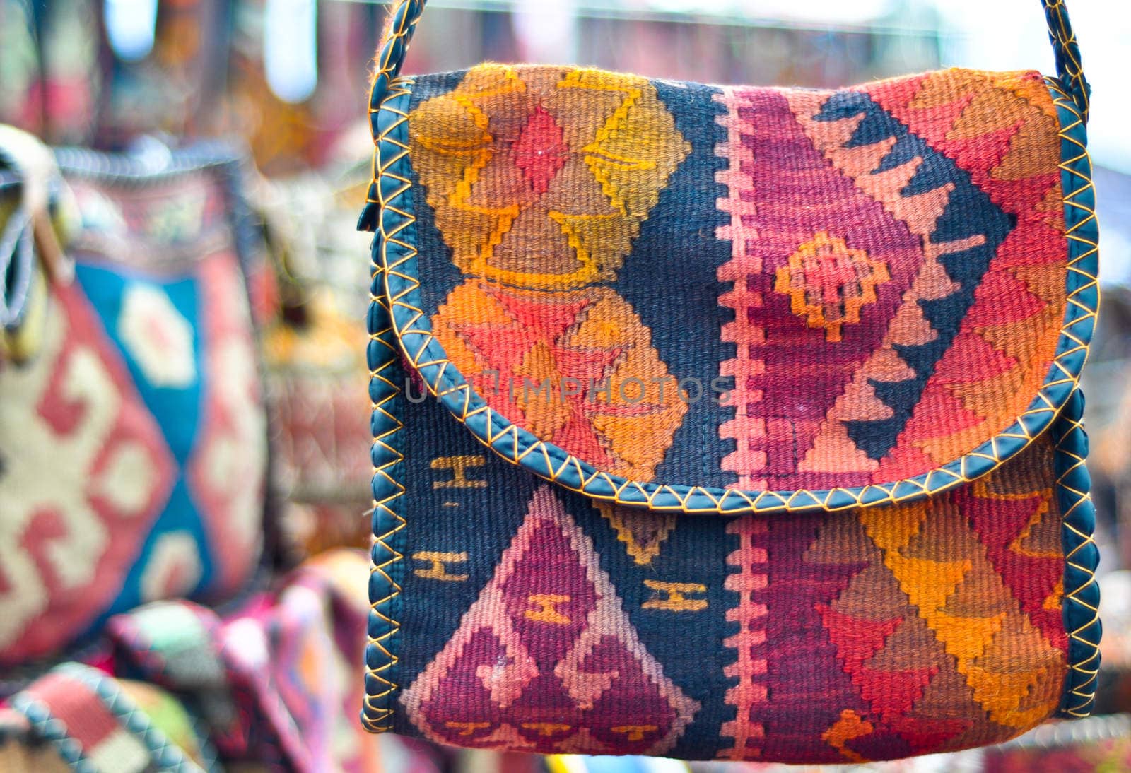 handmade genuine ethnic bag  made of cloth by vlaru