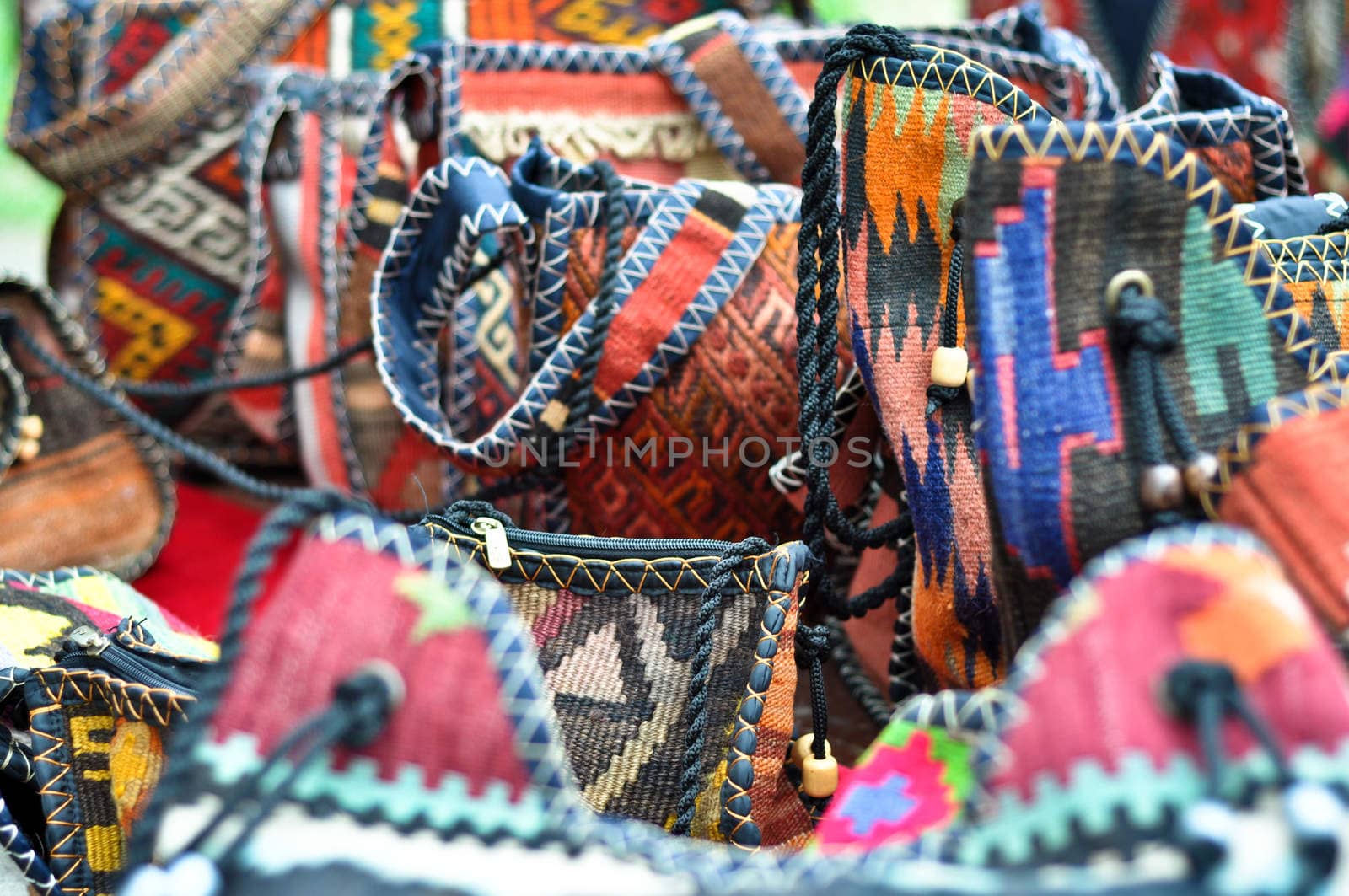 handmade genuine ethnic bags  made of cloth by vlaru