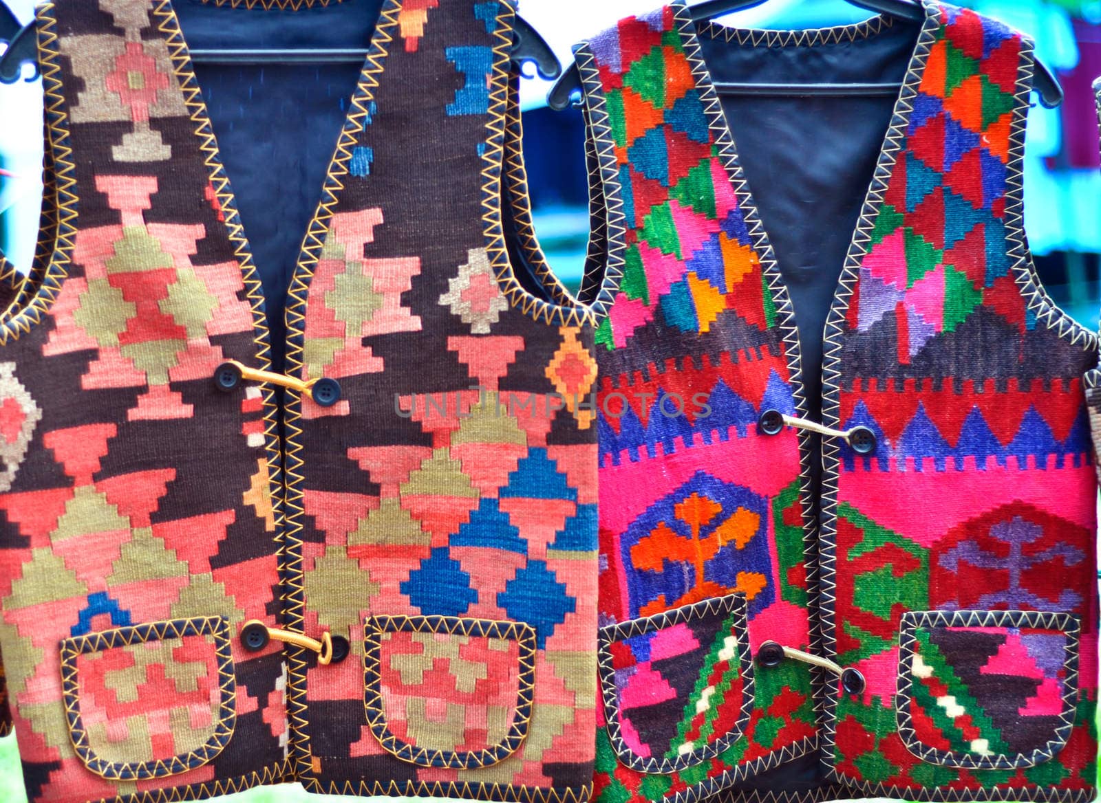 handmade genuine ethnic jackets made of colorful cloth by vlaru