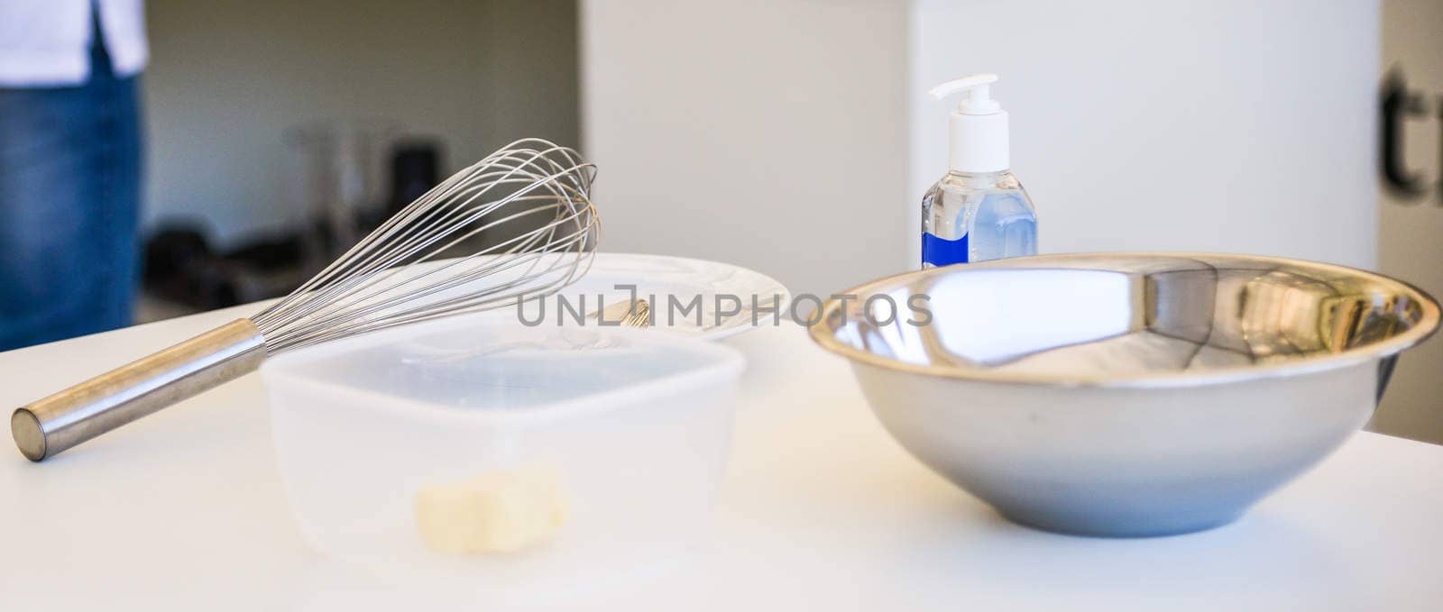 whisk and metal bowl