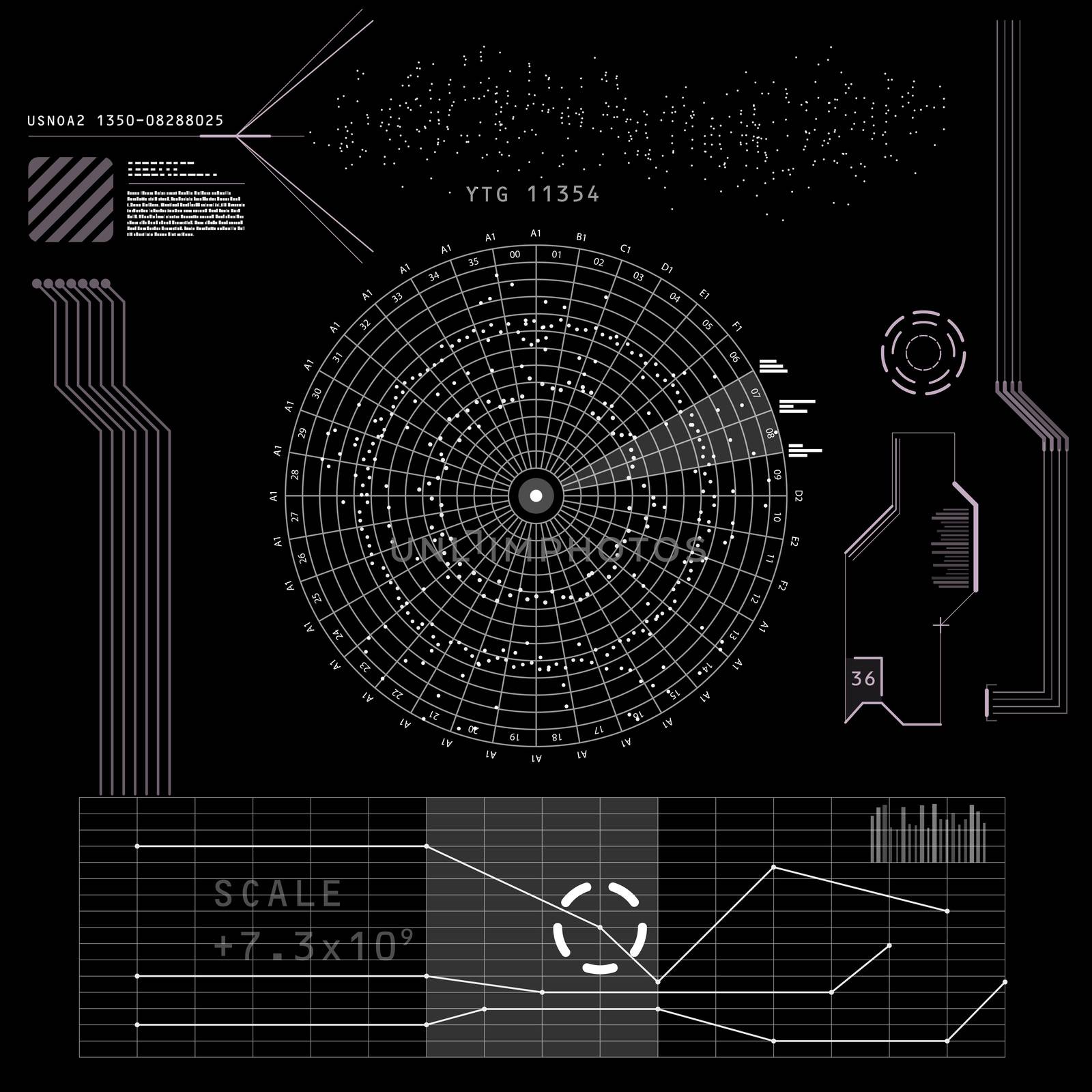 Futuristic touch screen user interface HUD by clusterx