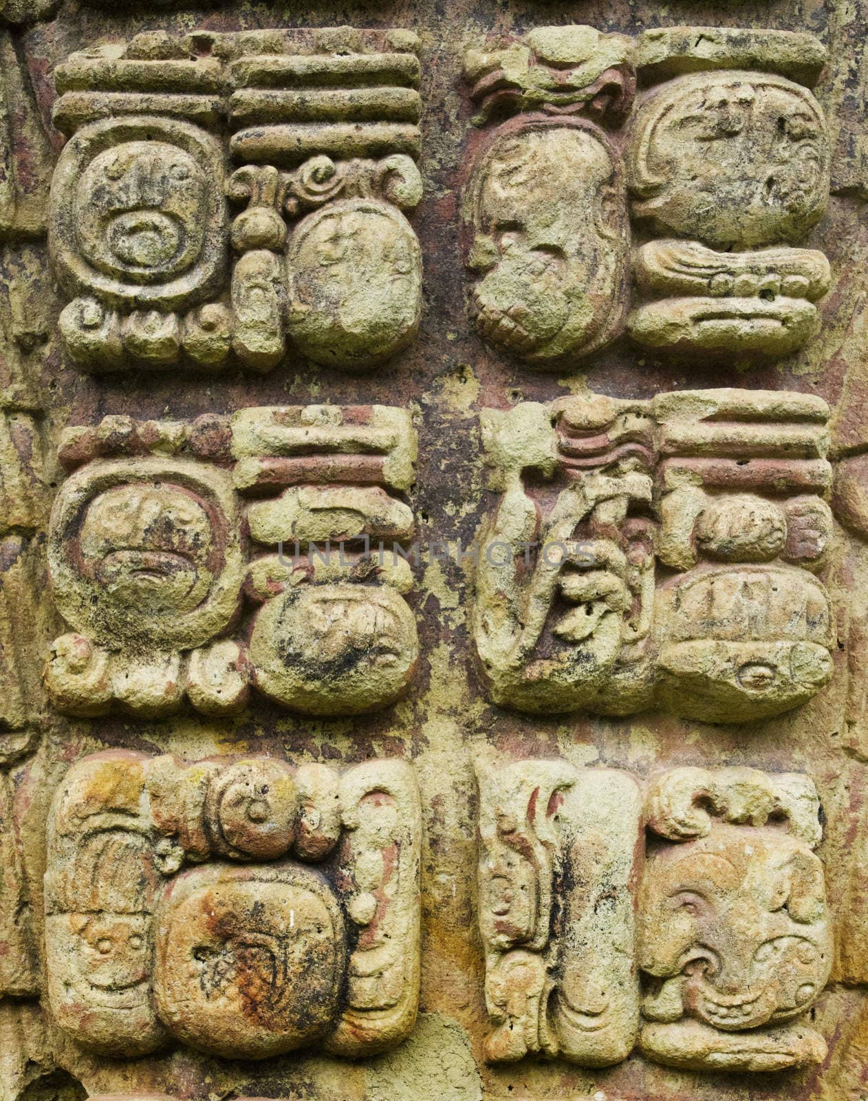 Mayan stone carved writing icons by KylieEllway