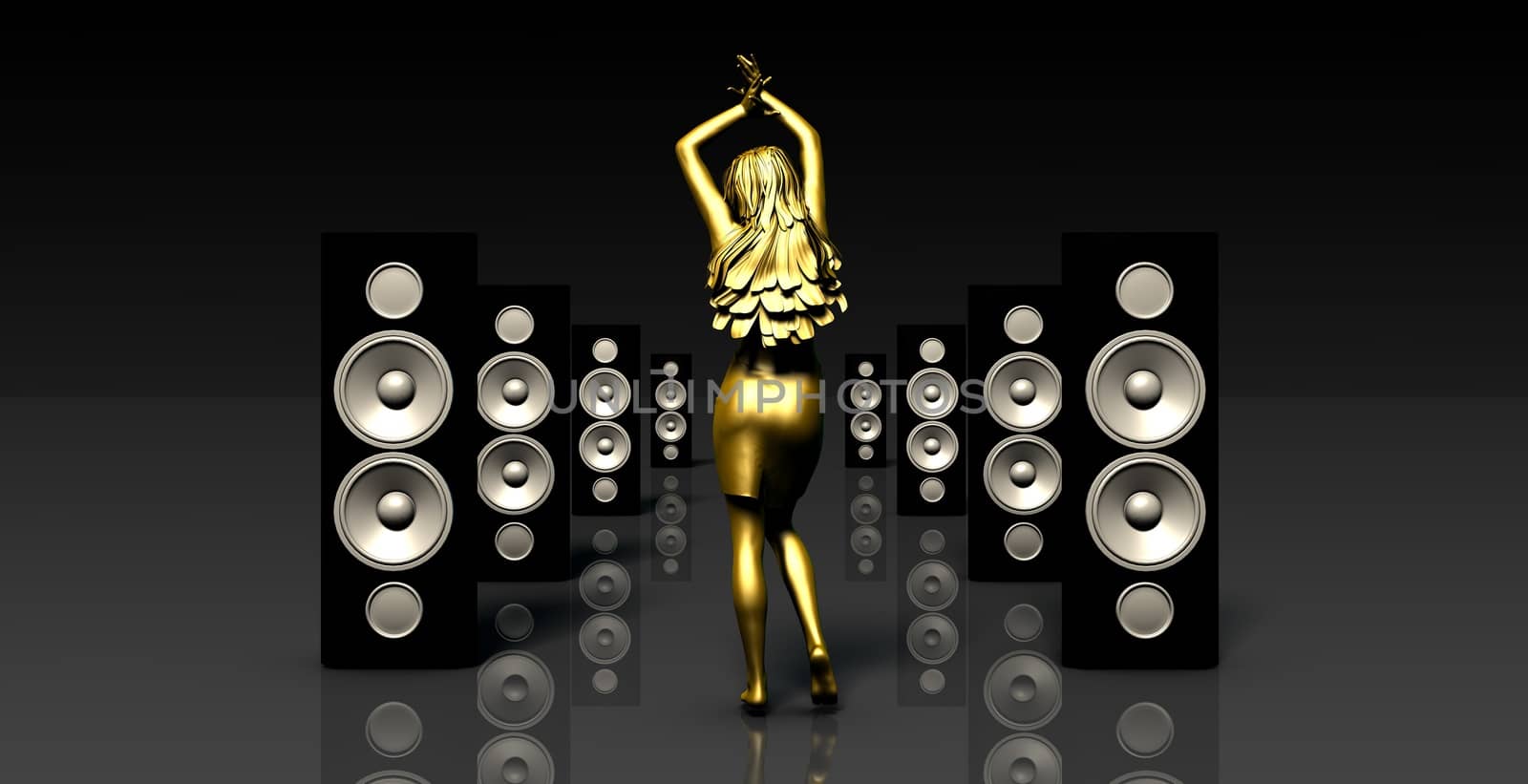 Disco Electronic Music Techno Party Background Art