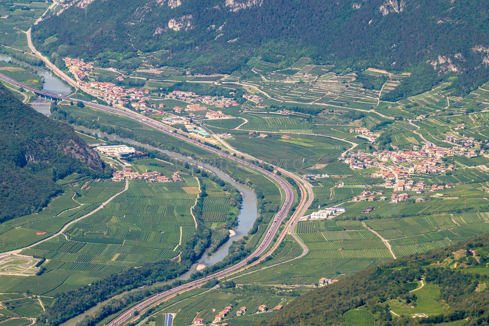 The landscape of the "Valley of the Adige", that is spread aroun by Isaac74