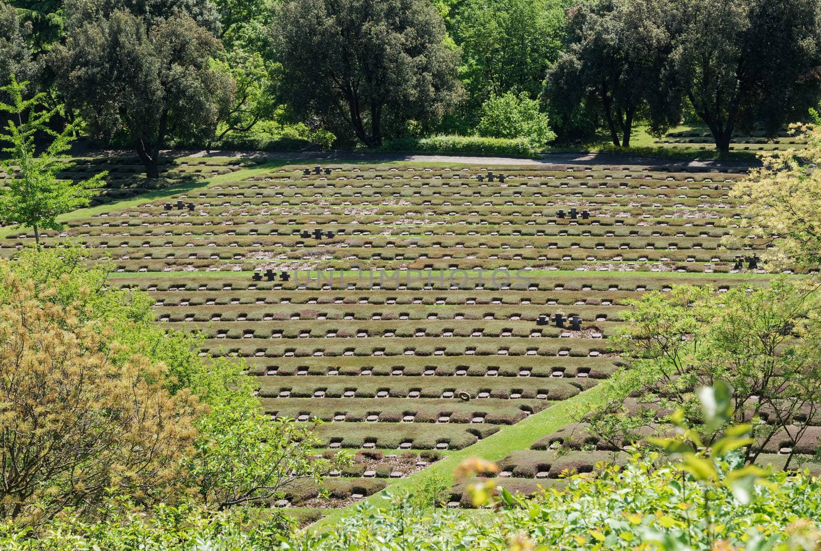 The German Military Cemetery of Costermano , Italy. by Isaac74