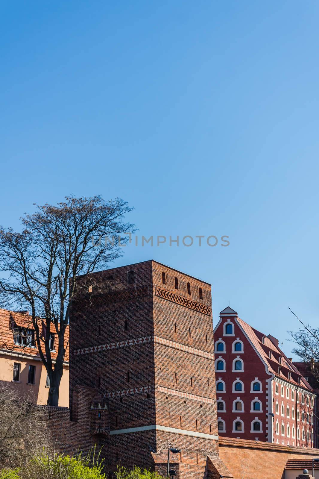 The Leaning Tower in Torun, medieval turret named after its deviation from the vertical of 1.46 m. The Medieval Town of Torun is listed among UNESCO World Cultural and Natural Heritage sites.