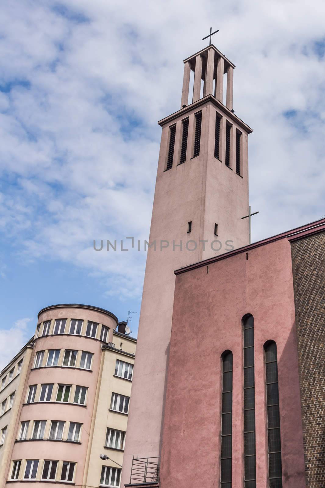 St.Casimir Garrison Church in Katowice, Silesia region, Poland.