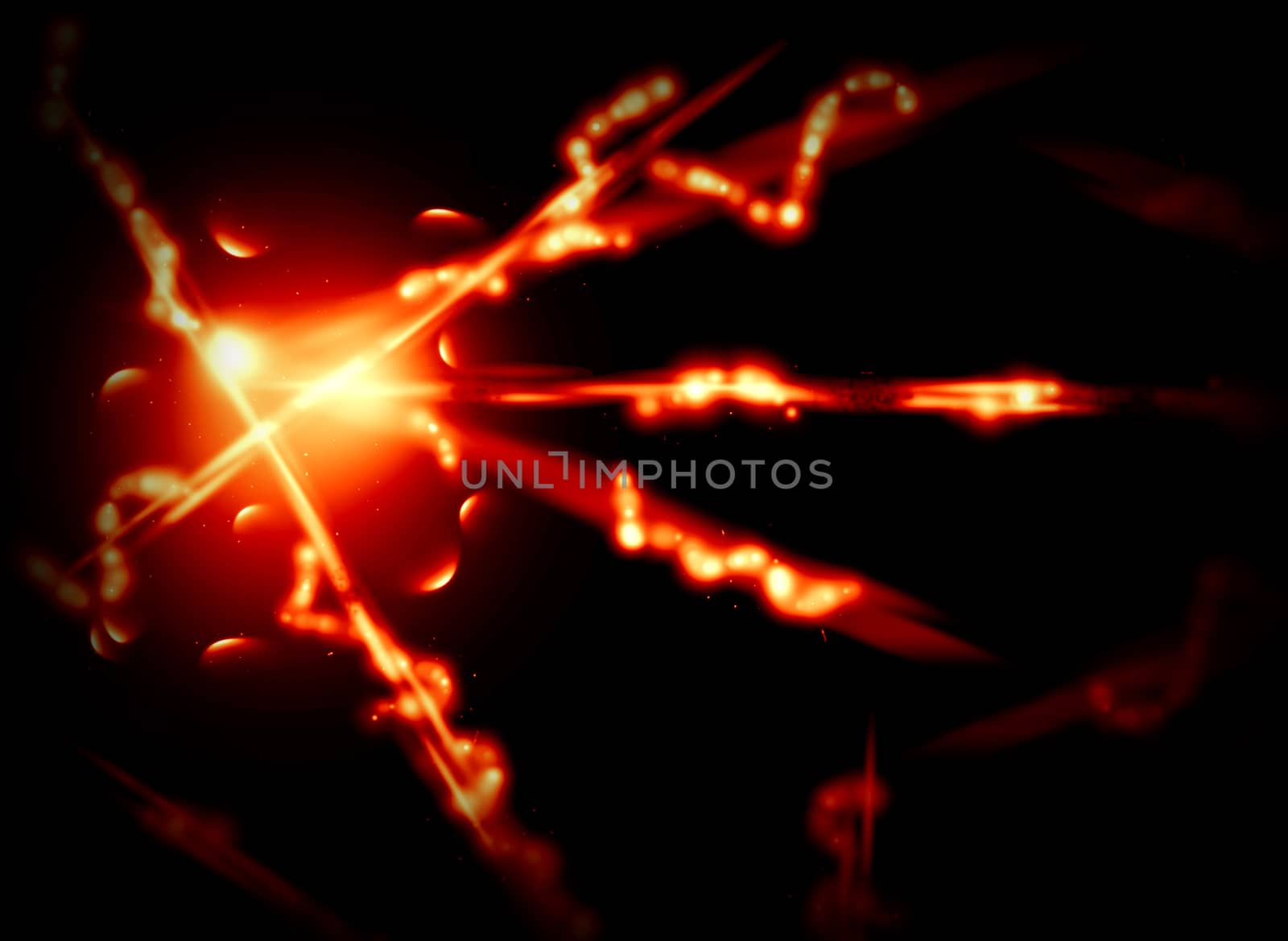 Abstract background with fire lines by cherezoff