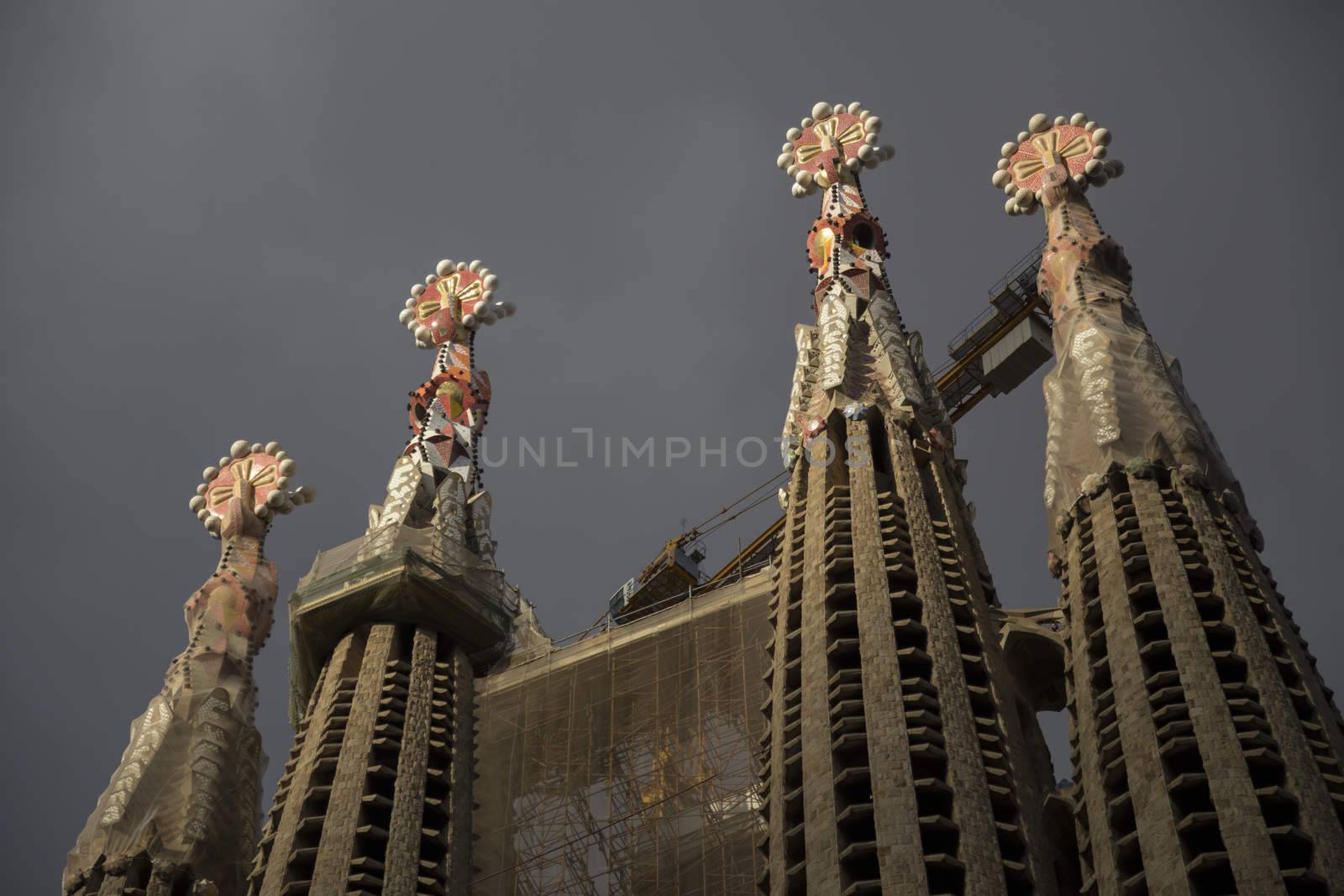 Sagrada Familia tower ornaments by KylieEllway