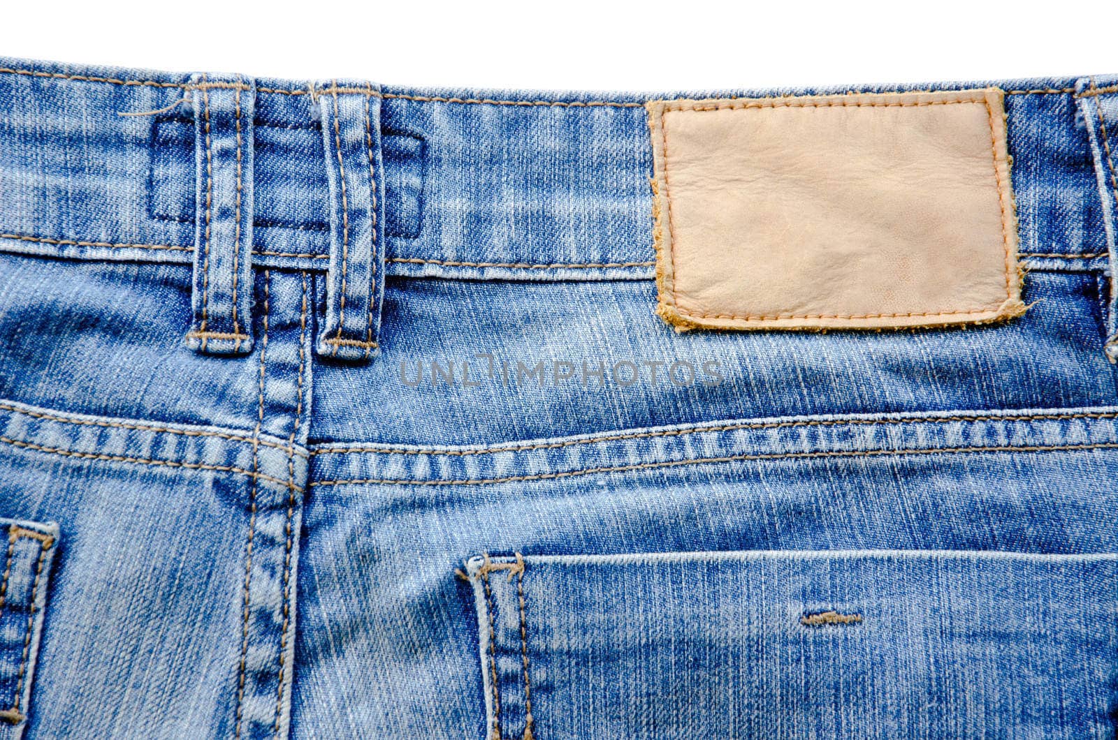 Blank jeans label