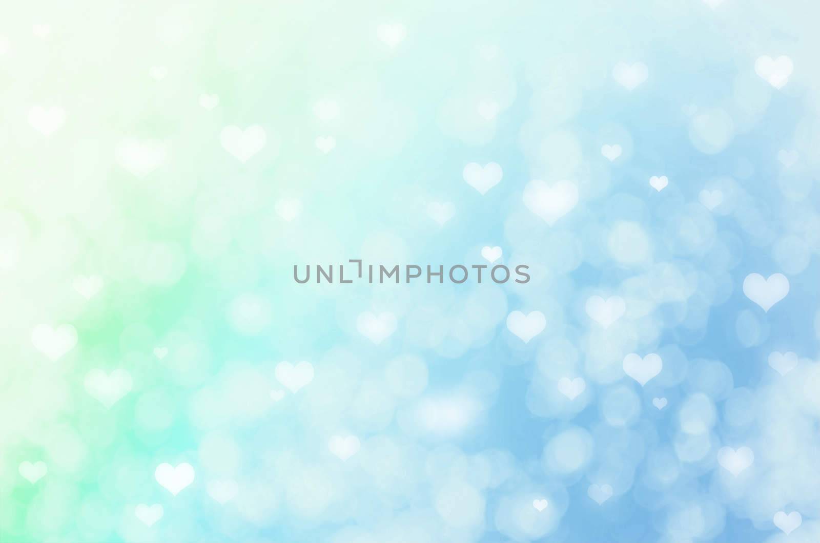 abstract bokeh background with hearts