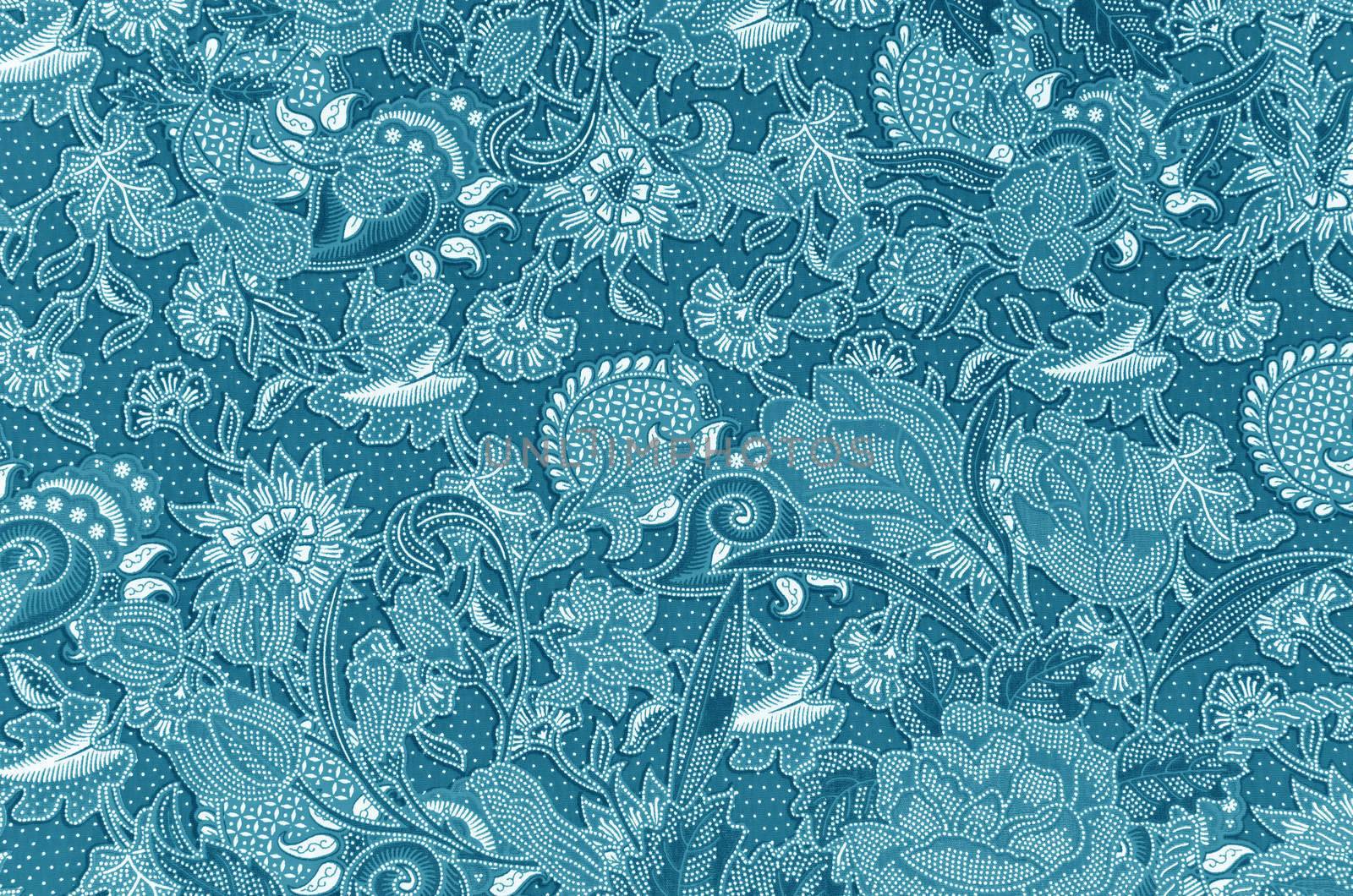 Traditional batik sarong pattern background