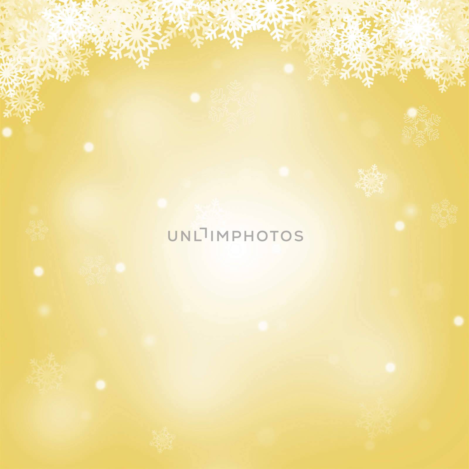 Abstract Merry Christmas yellow background
