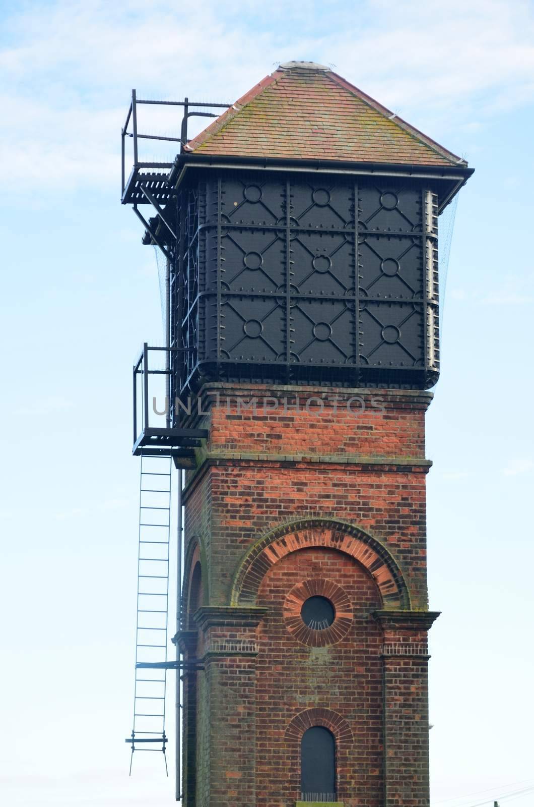 Small Victorian Brick and Cast Iron Water Tower by pauws99