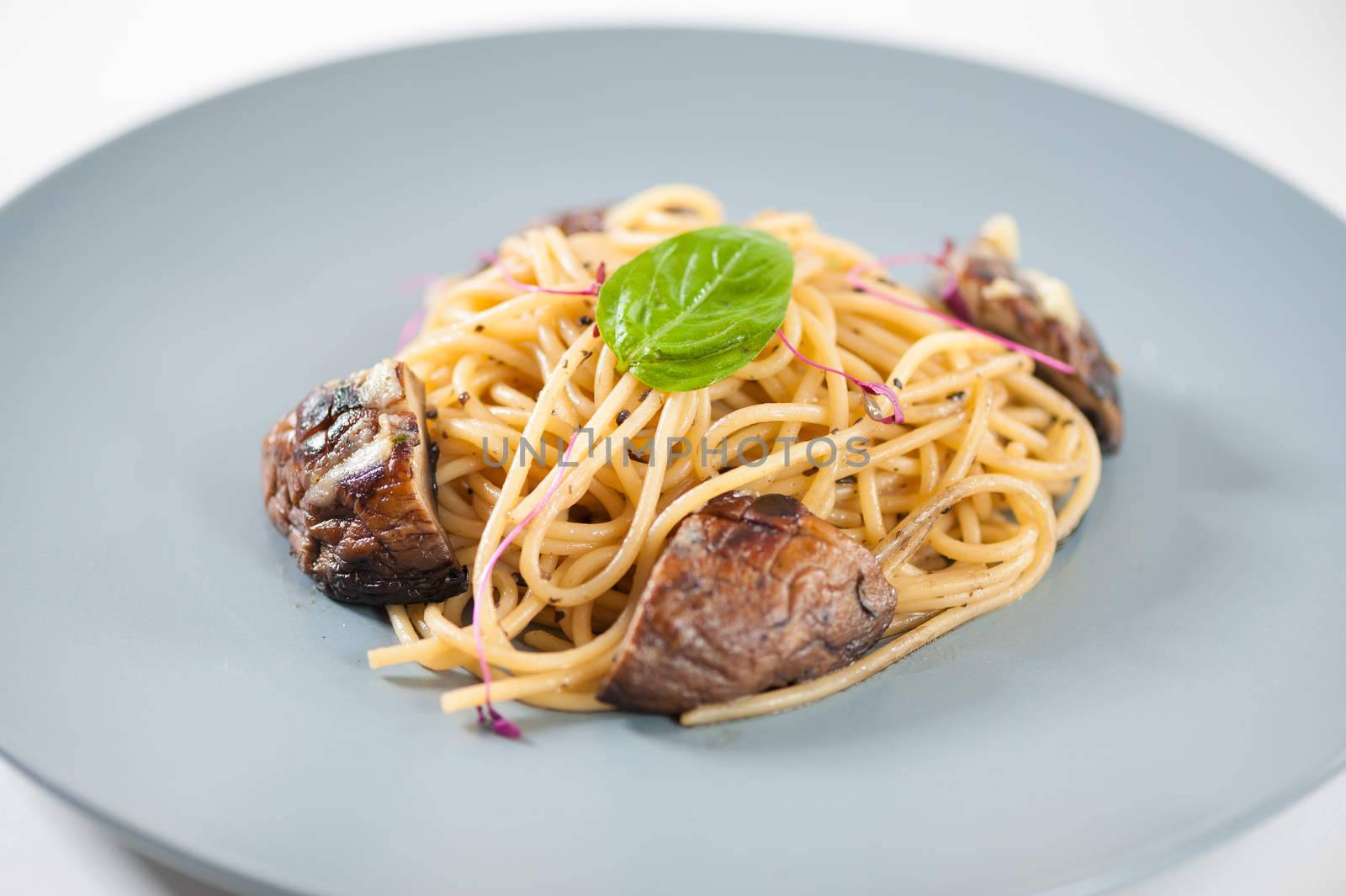 Pasta with Shiitake (Mushroom), Chinese food in European style