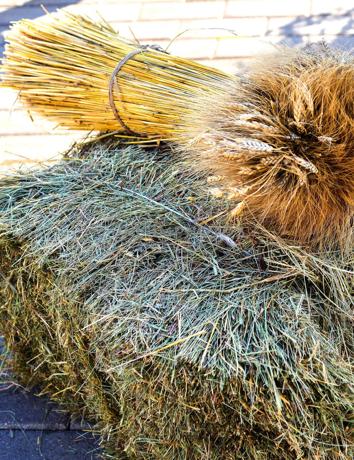 a sheaf of hay