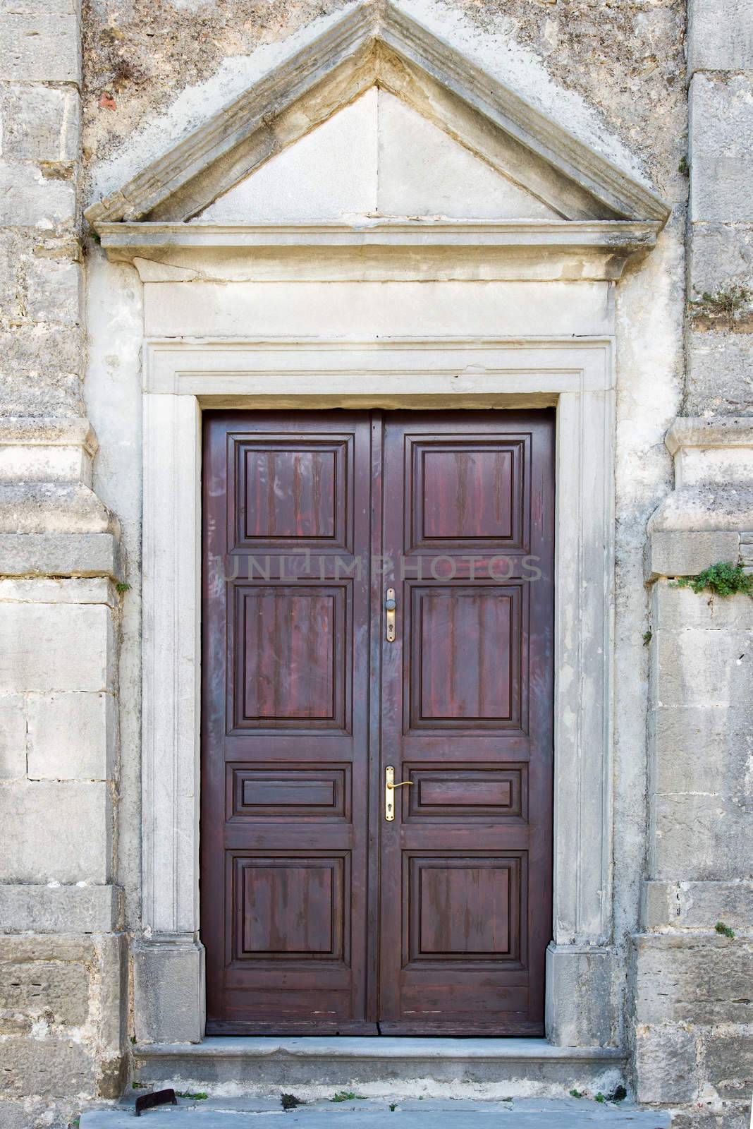 double-wing front door brown by vlaru