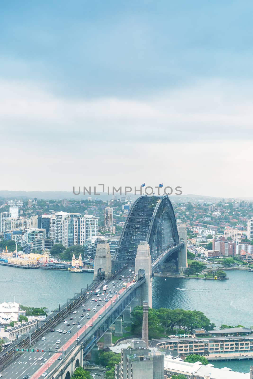 Sydney, New South Wales. City skyline on a beautiful day by jovannig