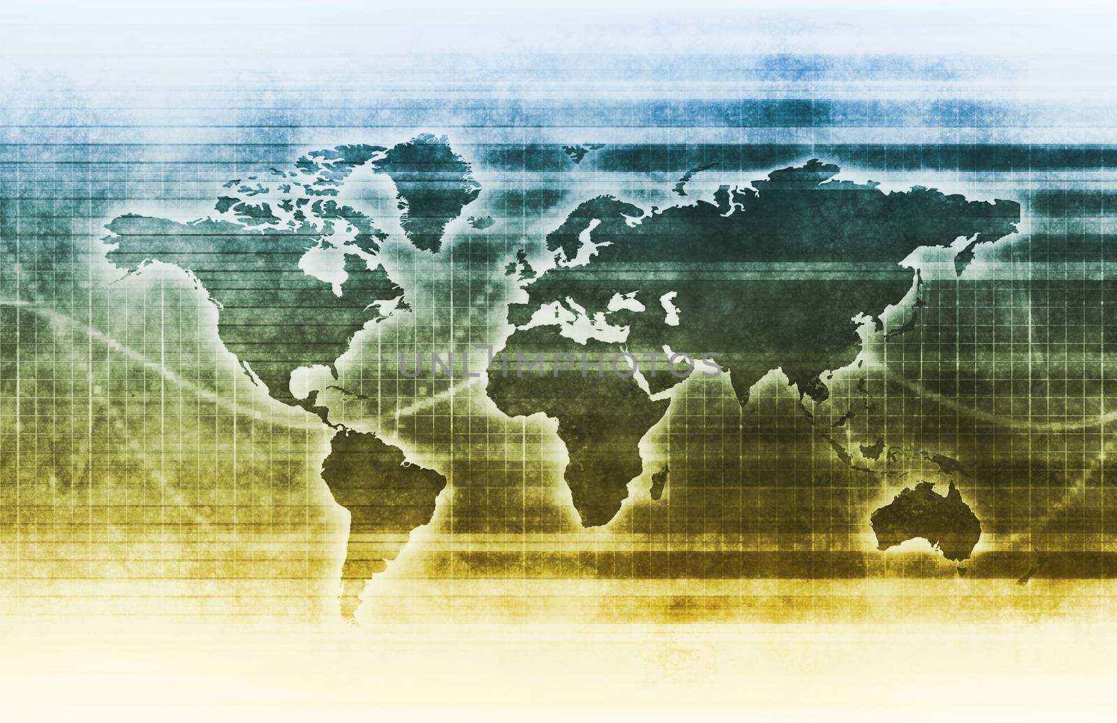 Supply Chain Network Logistics with World Map