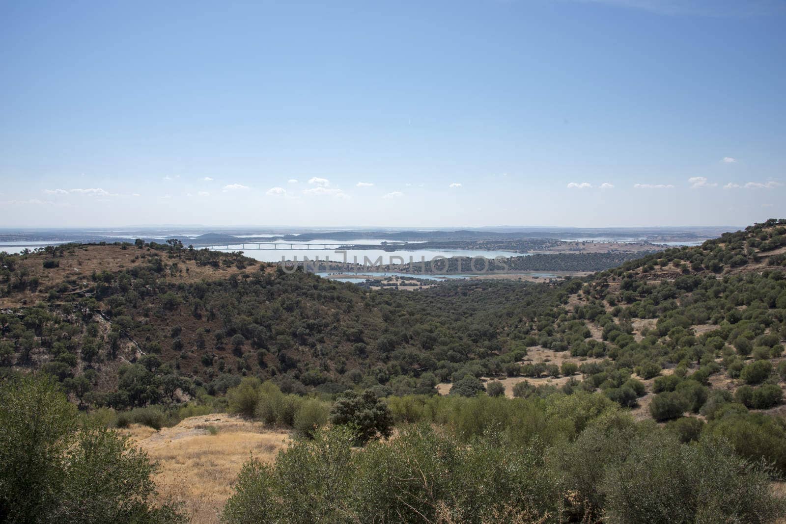 View over the Alqueva, Portugal by compuinfoto