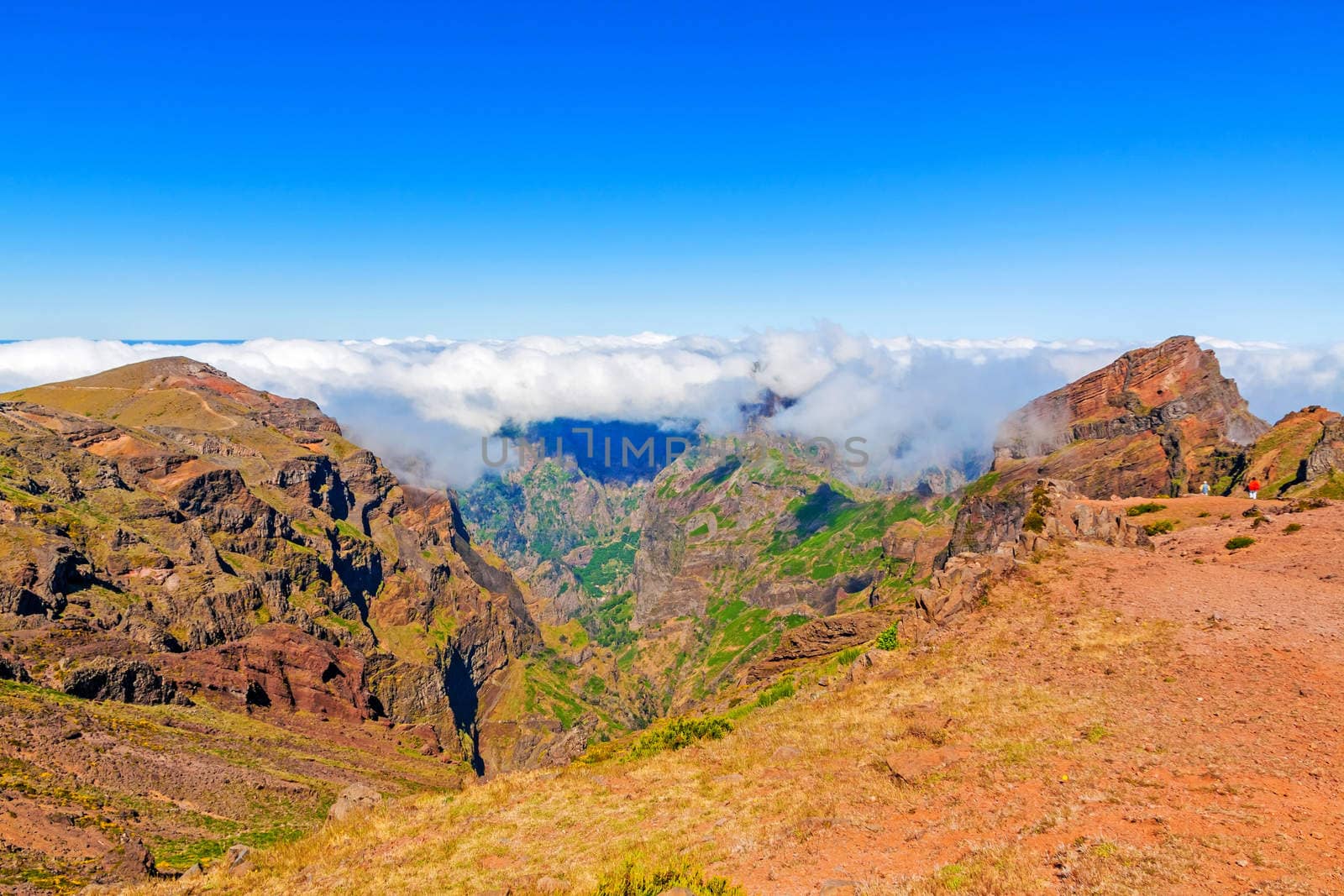 Colorful volcanic mountain landscape - Pico do Arieiro, Madeira, Portugal