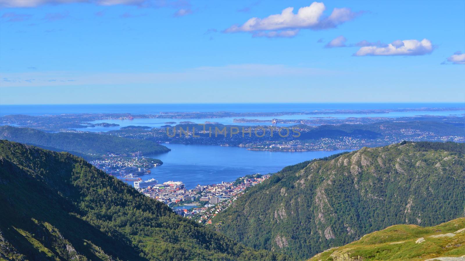 Beautiful countryside from Norway's west coast, close to the city of Bergen.