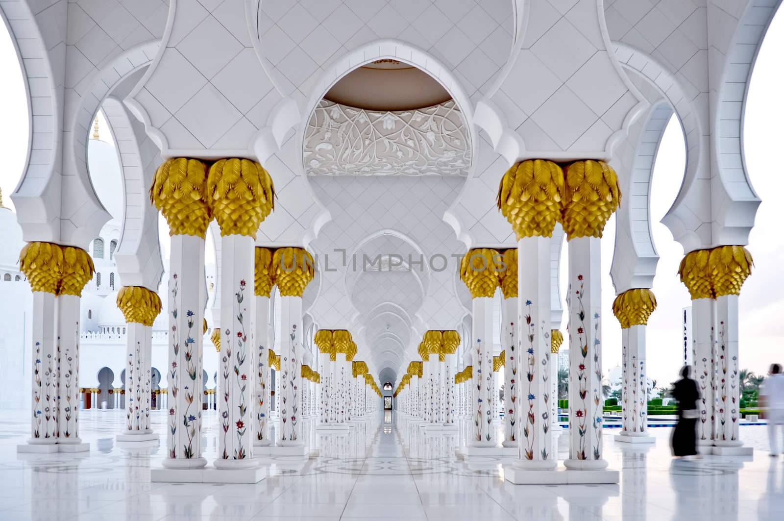 Sheikh Zayed Grand Mosque in Abu Dhabi UAE