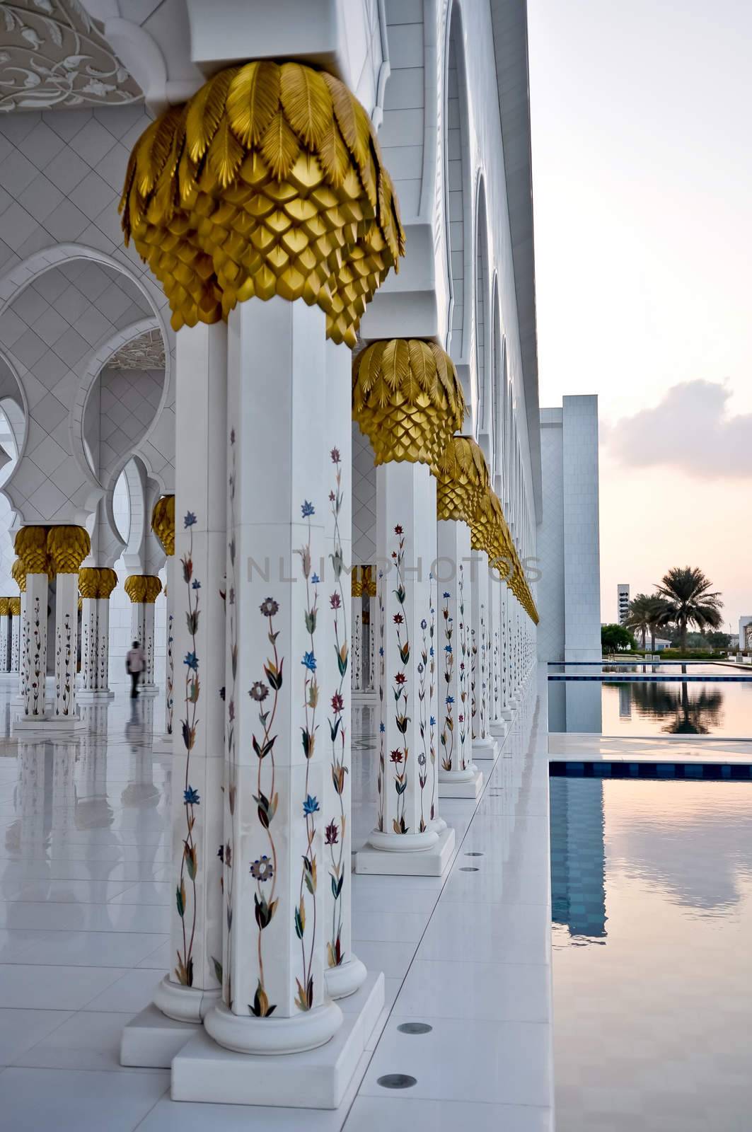 Sheikh Zayed Grand Mosque in Abu Dhabi UAE