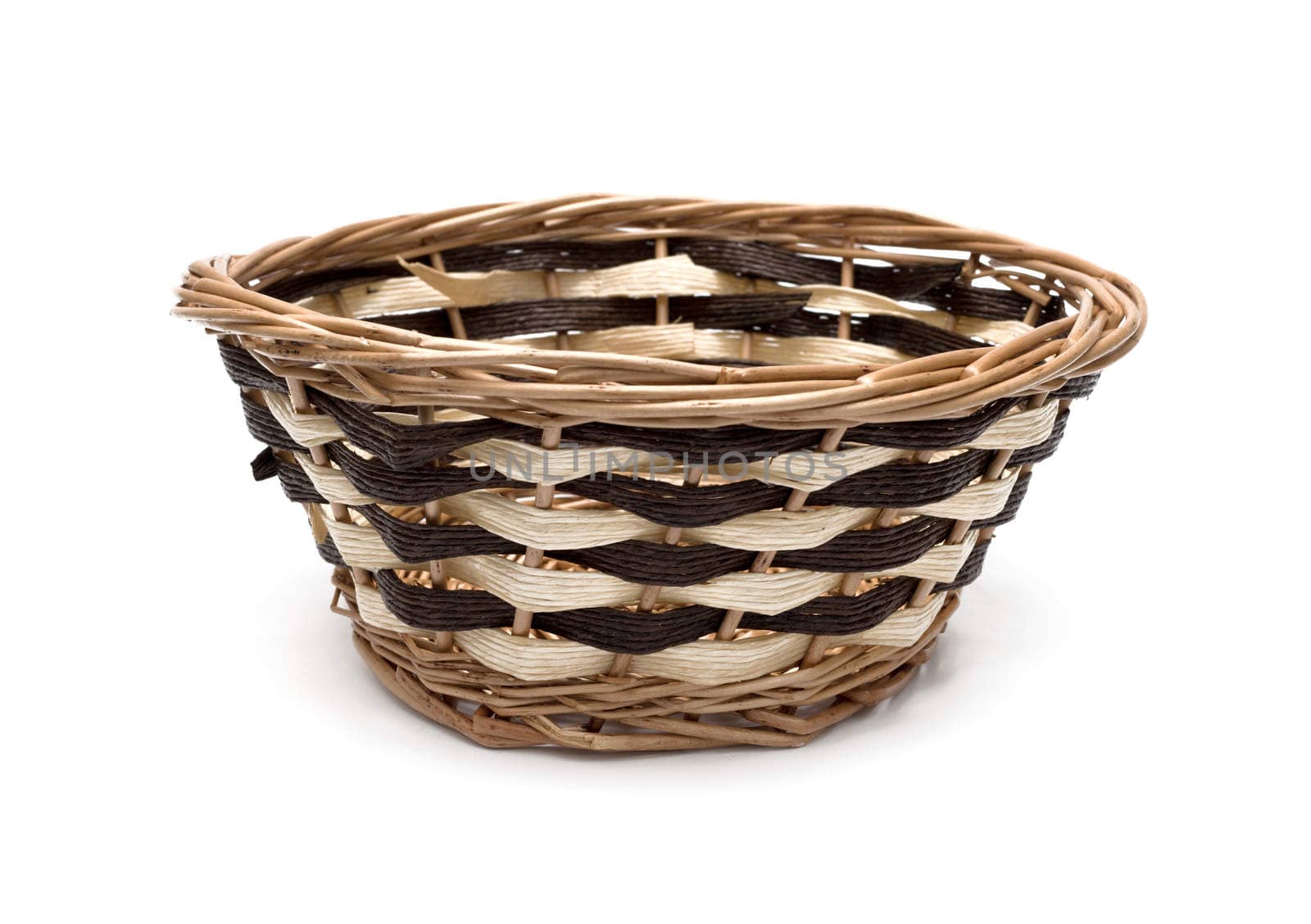 Basket on white background by DNKSTUDIO