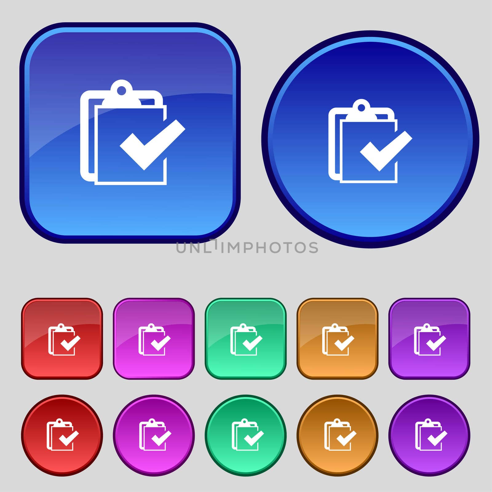 Edit document sign icon. Set colour button. Modern UI website navigation  by serhii_lohvyniuk