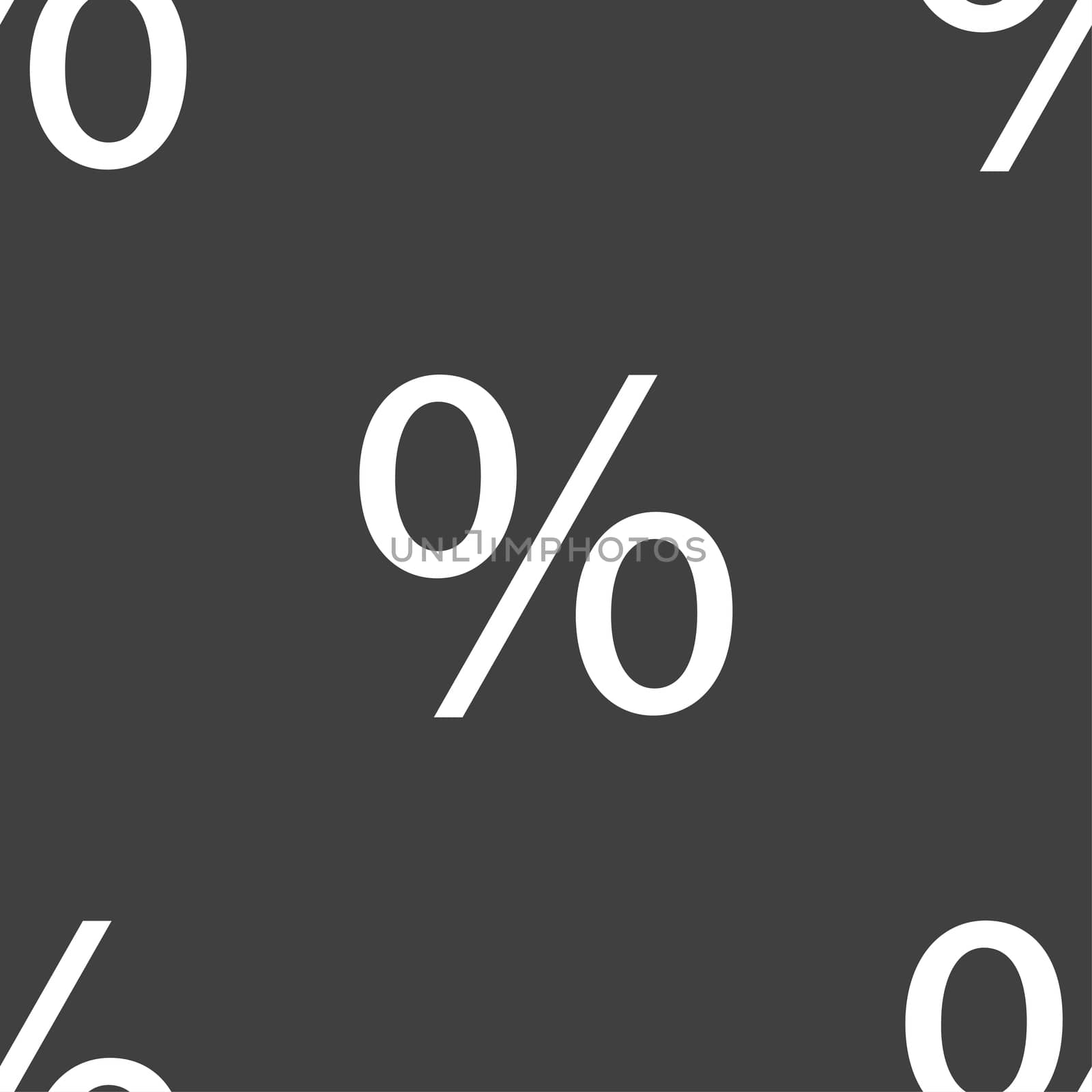 Discount percent sign icon. Modern interface website buttons. Seamless pattern on a gray background. illustration