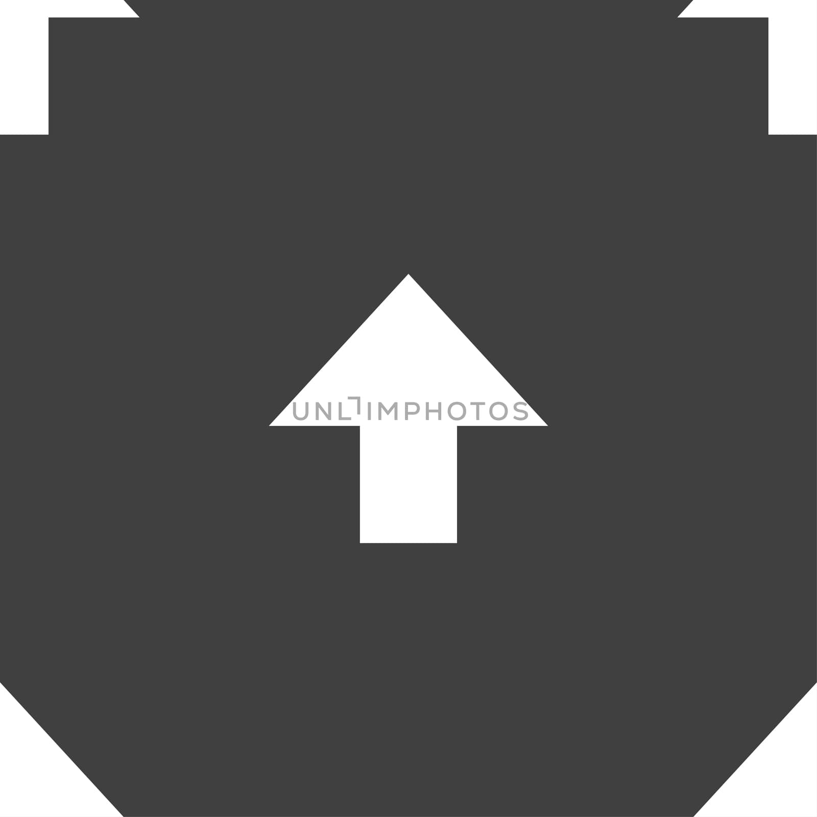 This side up sign icon. Fragile package symbol. Seamless pattern on a gray background. illustration