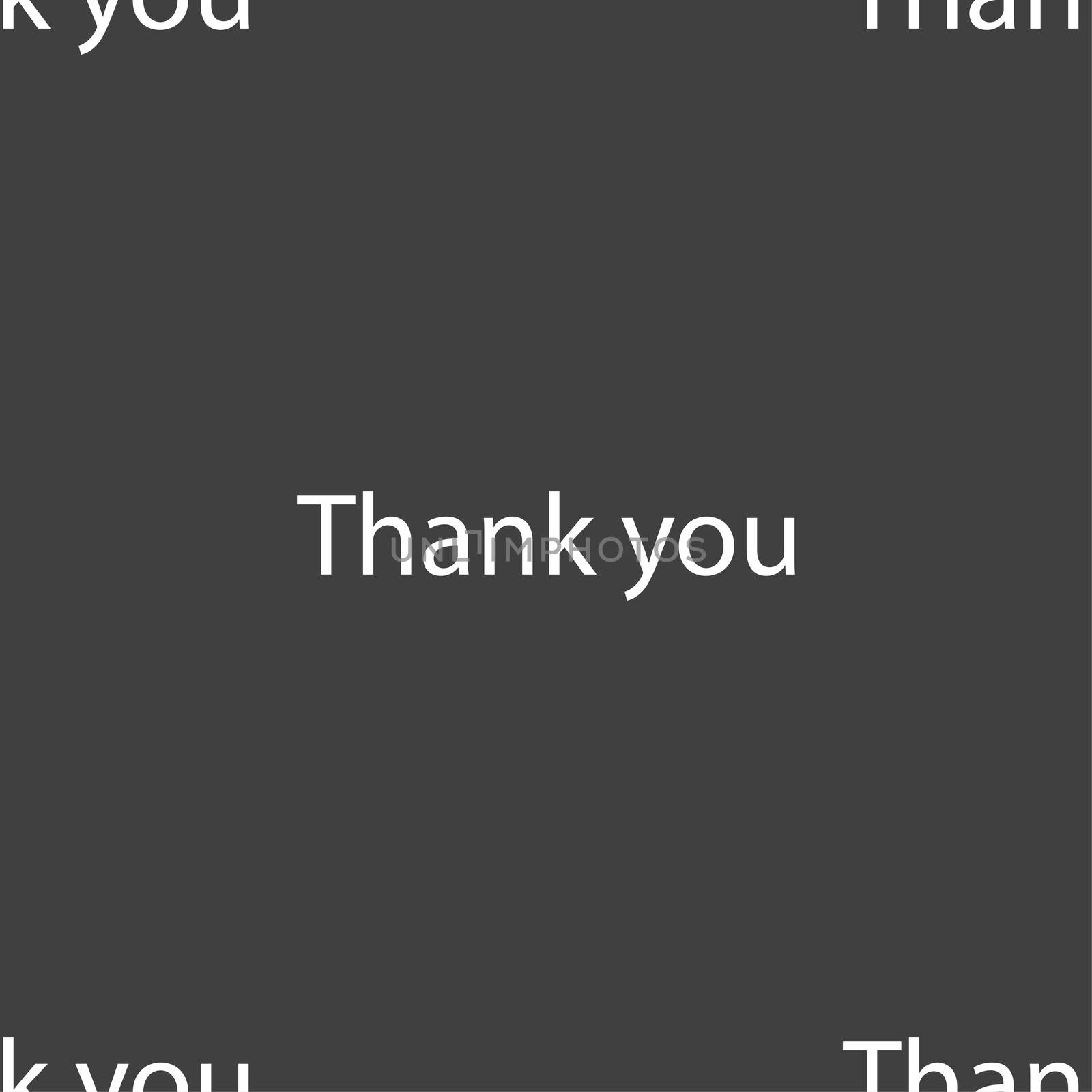 Thank you sign icon. Gratitude symbol. Seamless pattern on a gray background.  by serhii_lohvyniuk