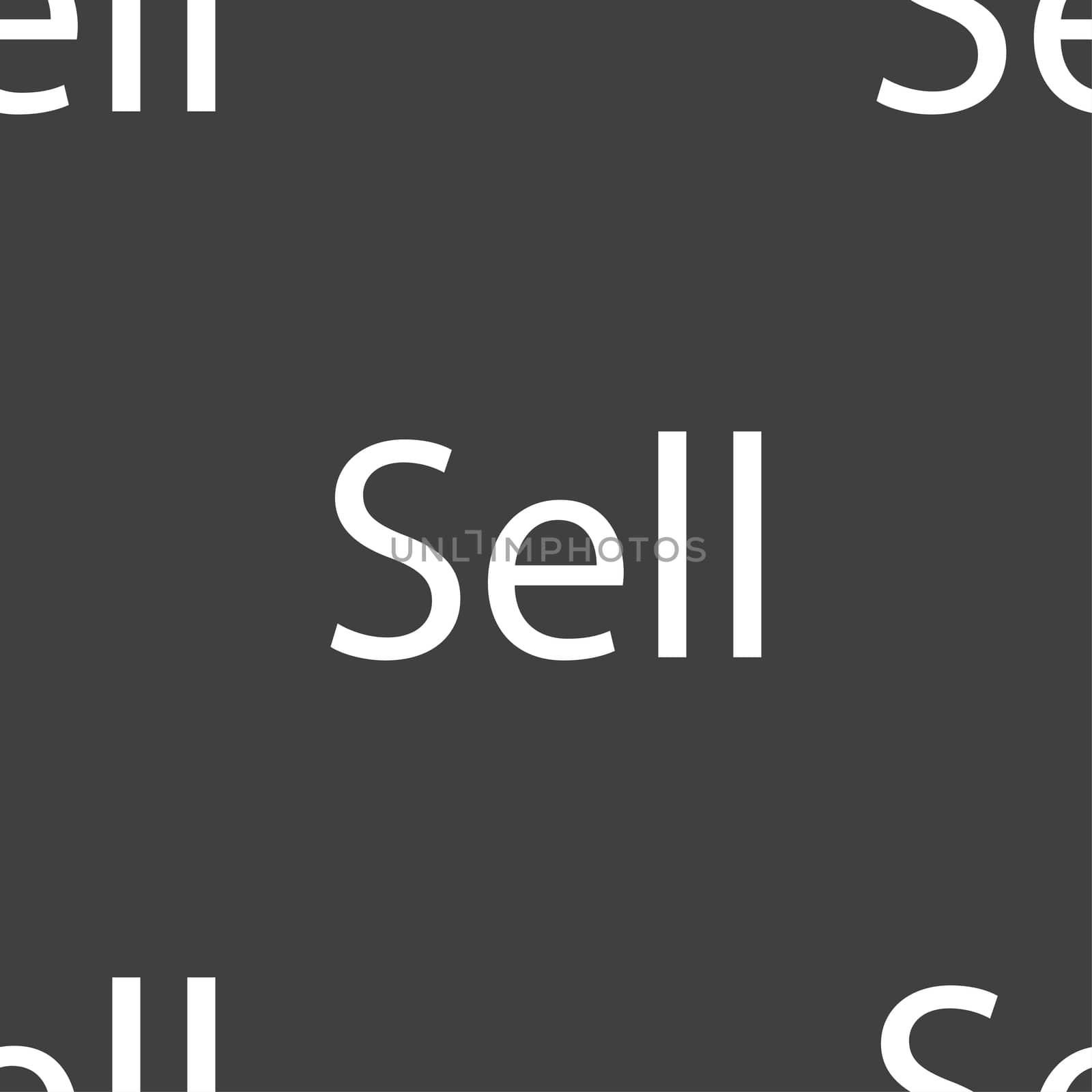 Sell sign icon. Contributor earnings button. Seamless pattern on a gray background. illustration