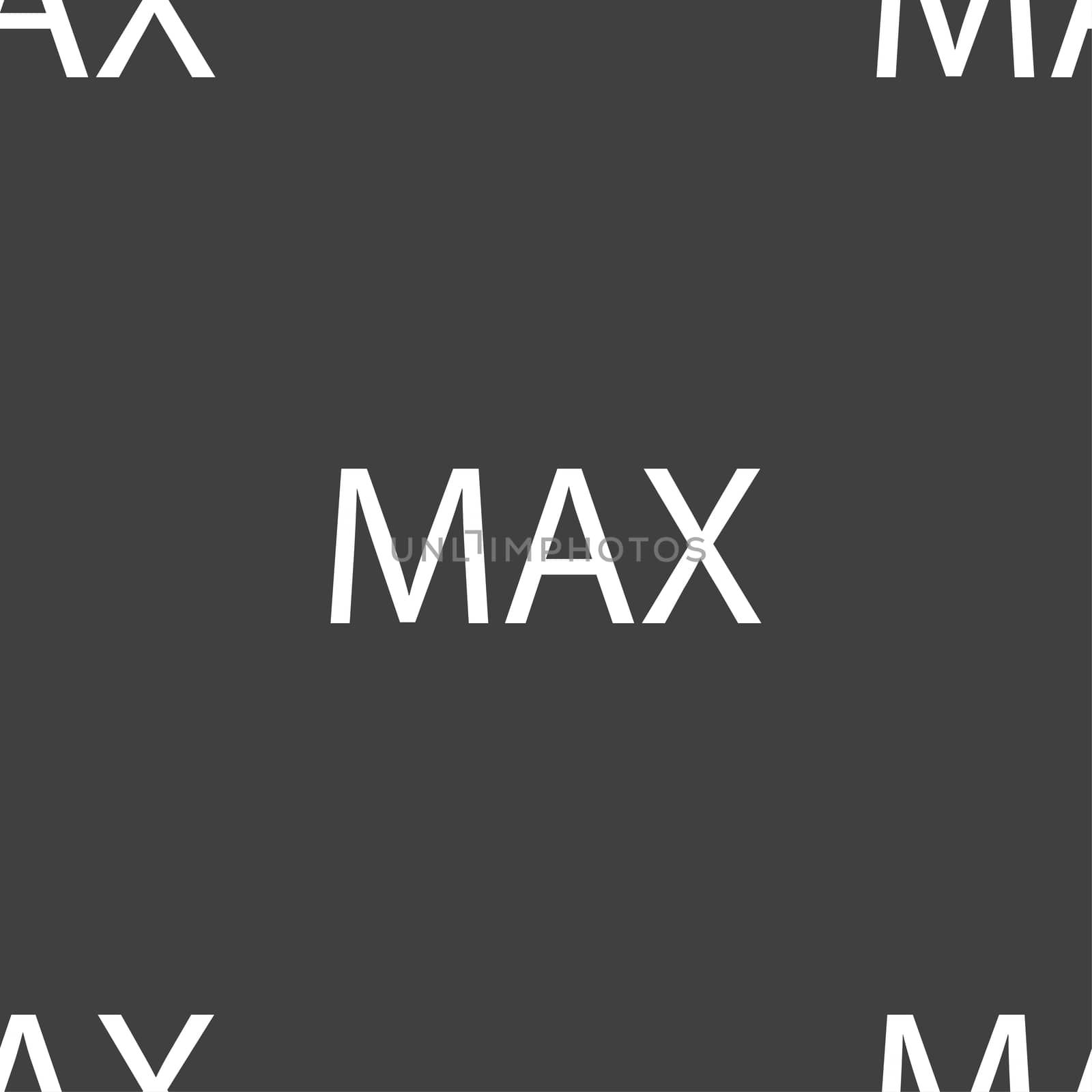 maximum sign icon. Seamless pattern on a gray background. illustration