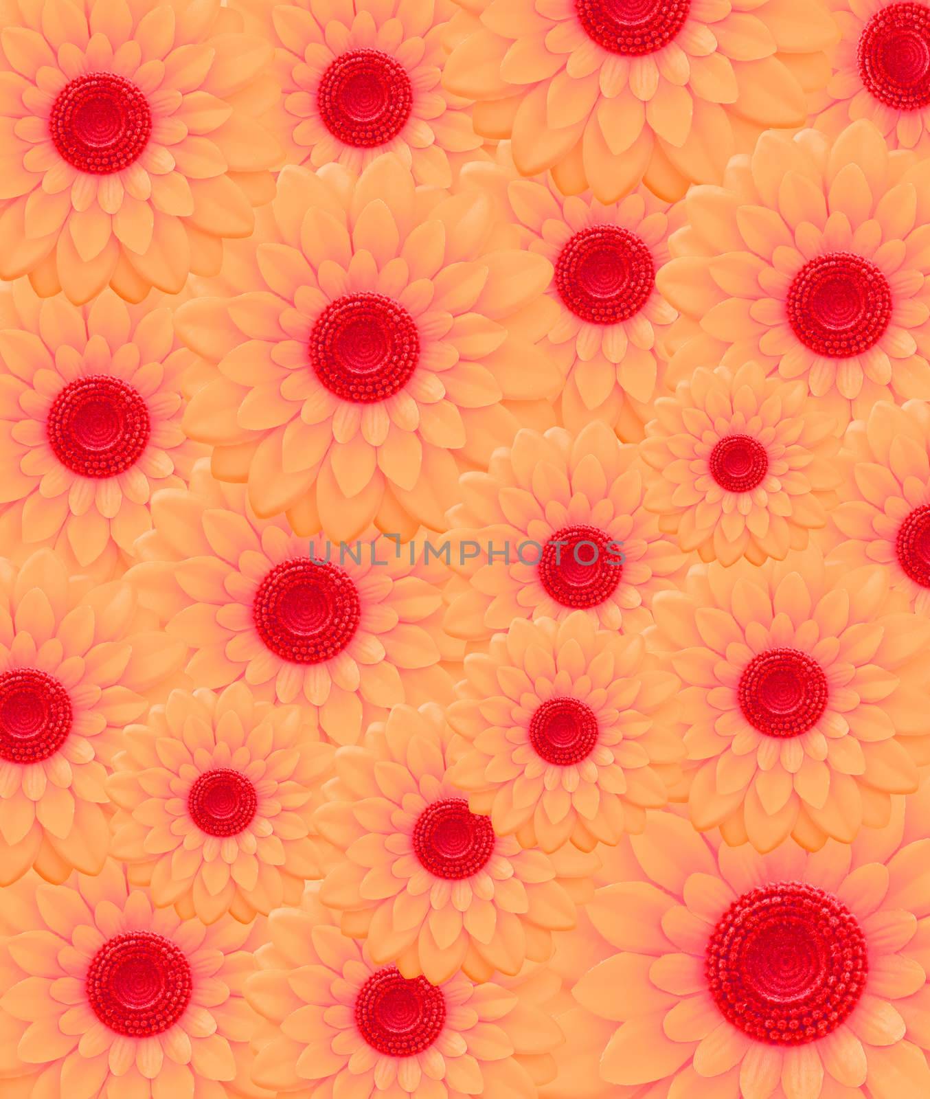red flowers background by Gamjai